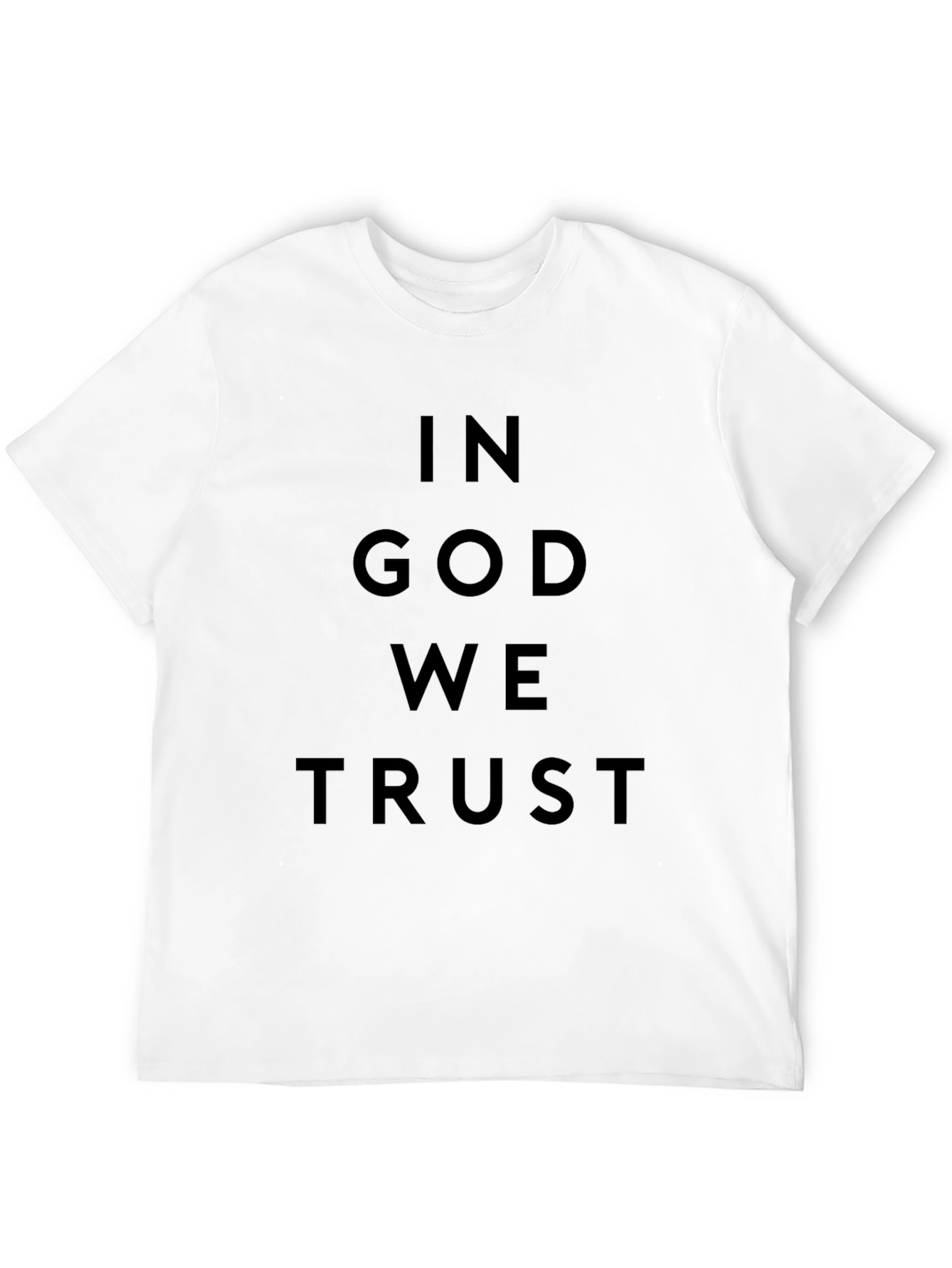 In God We Trust Black Crewneck T-Shirt