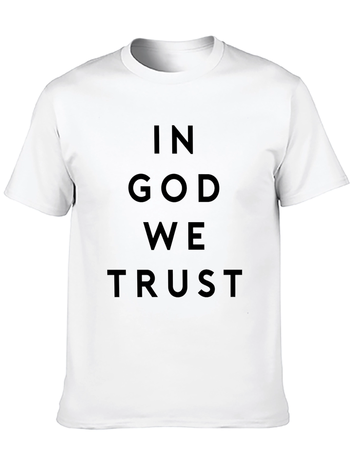 In God We Trust Black Crewneck T-Shirt