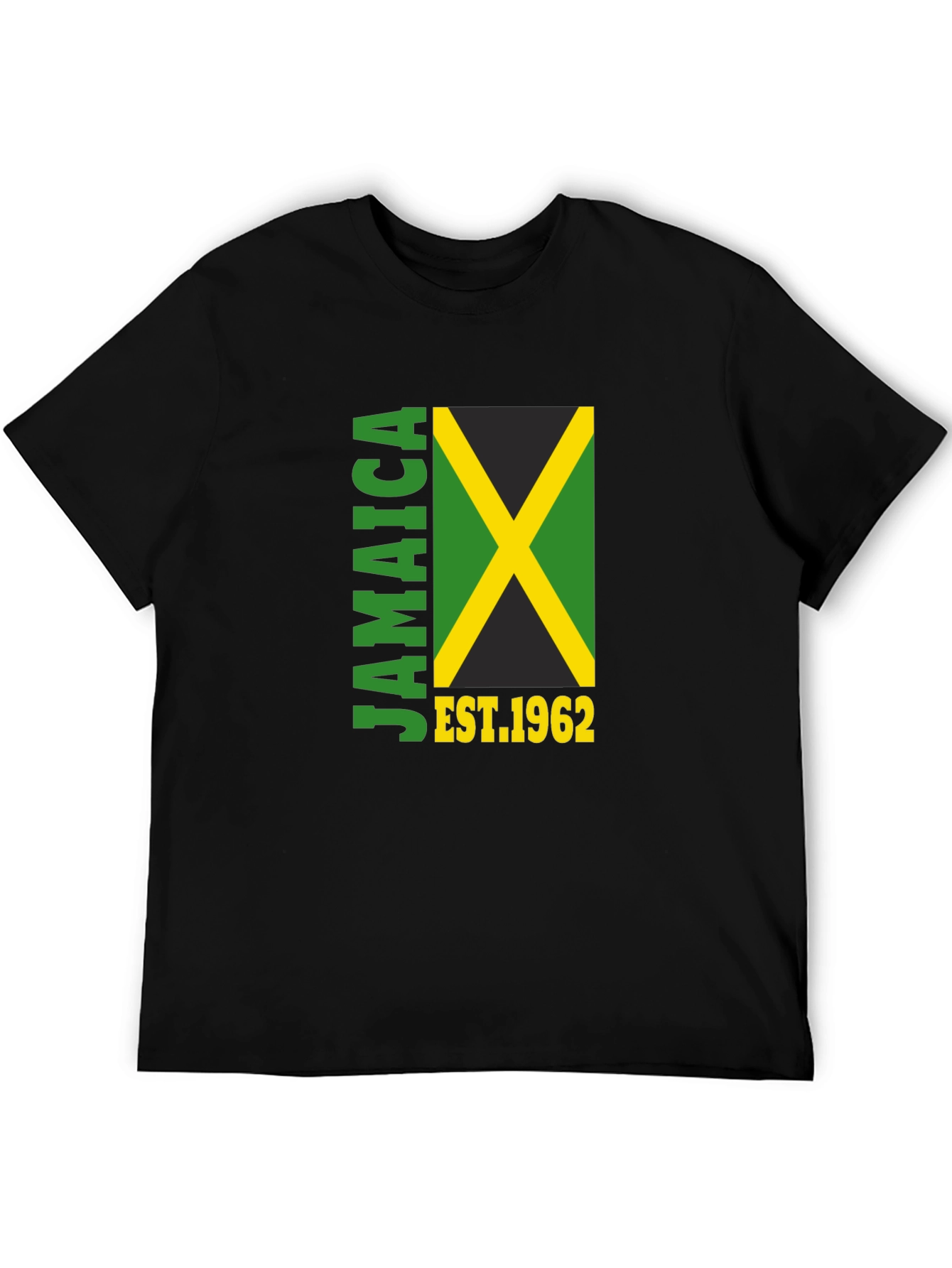 Jamaica Est. 1962 Graphic Black T-Shirt