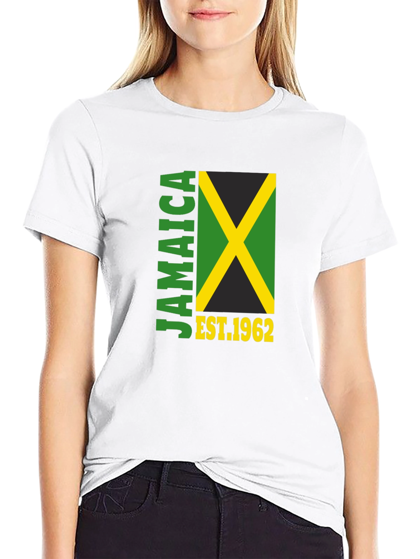 Jamaica Est. 1962 Graphic Black T-Shirt