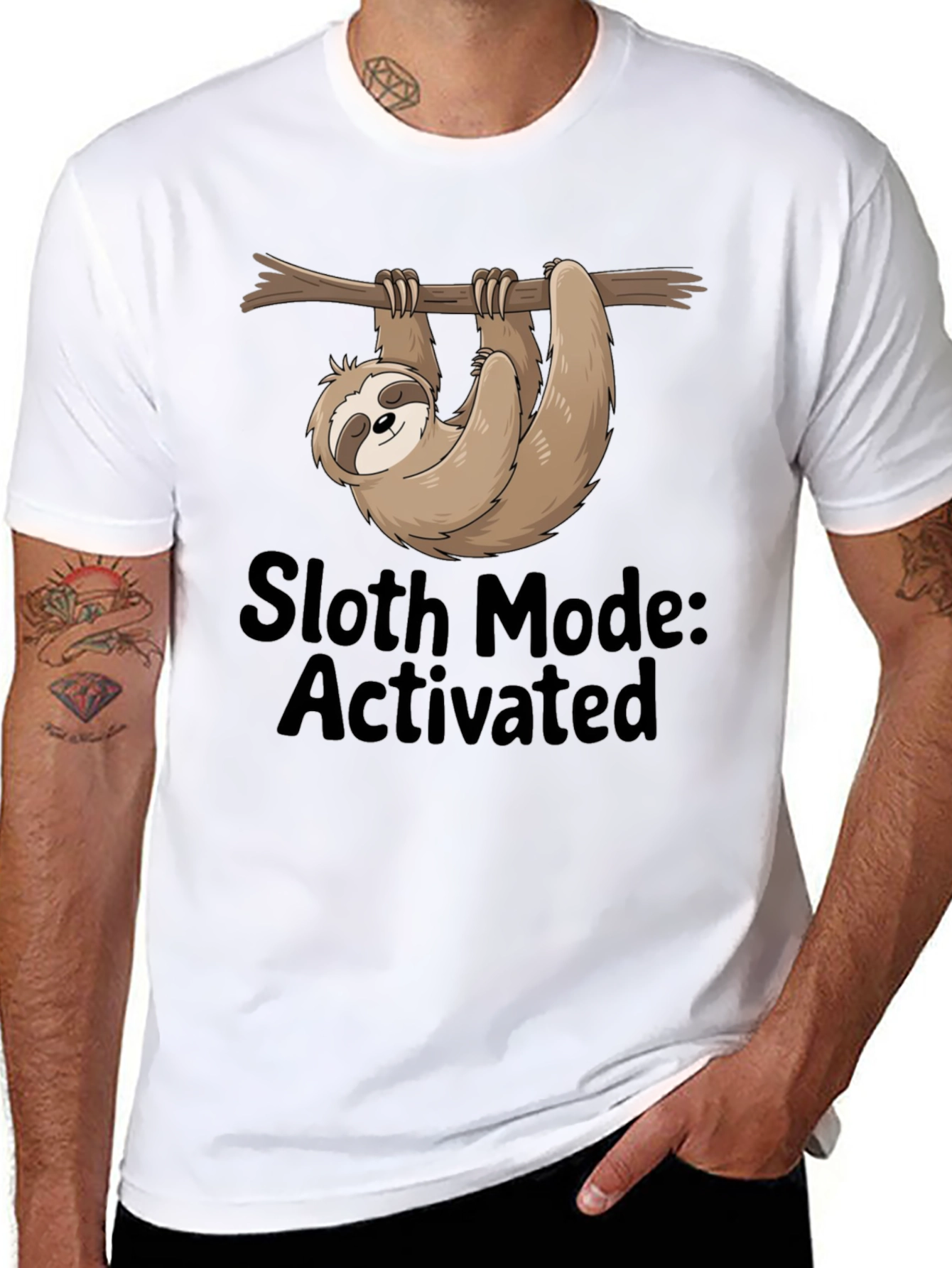 Sloth Mode Activated Graphic T-Shirt