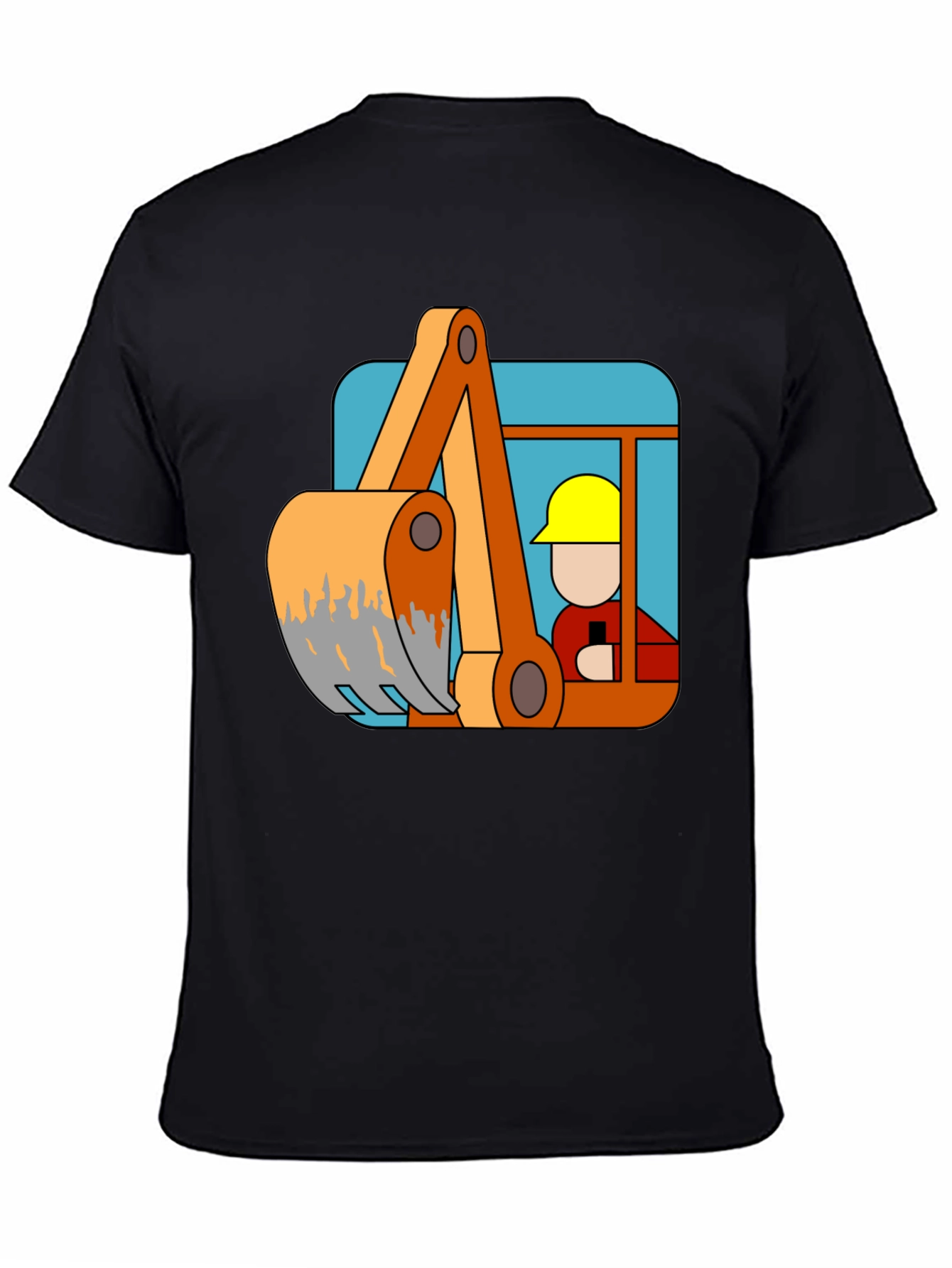Excavator Operator Cartoon T-Shirt