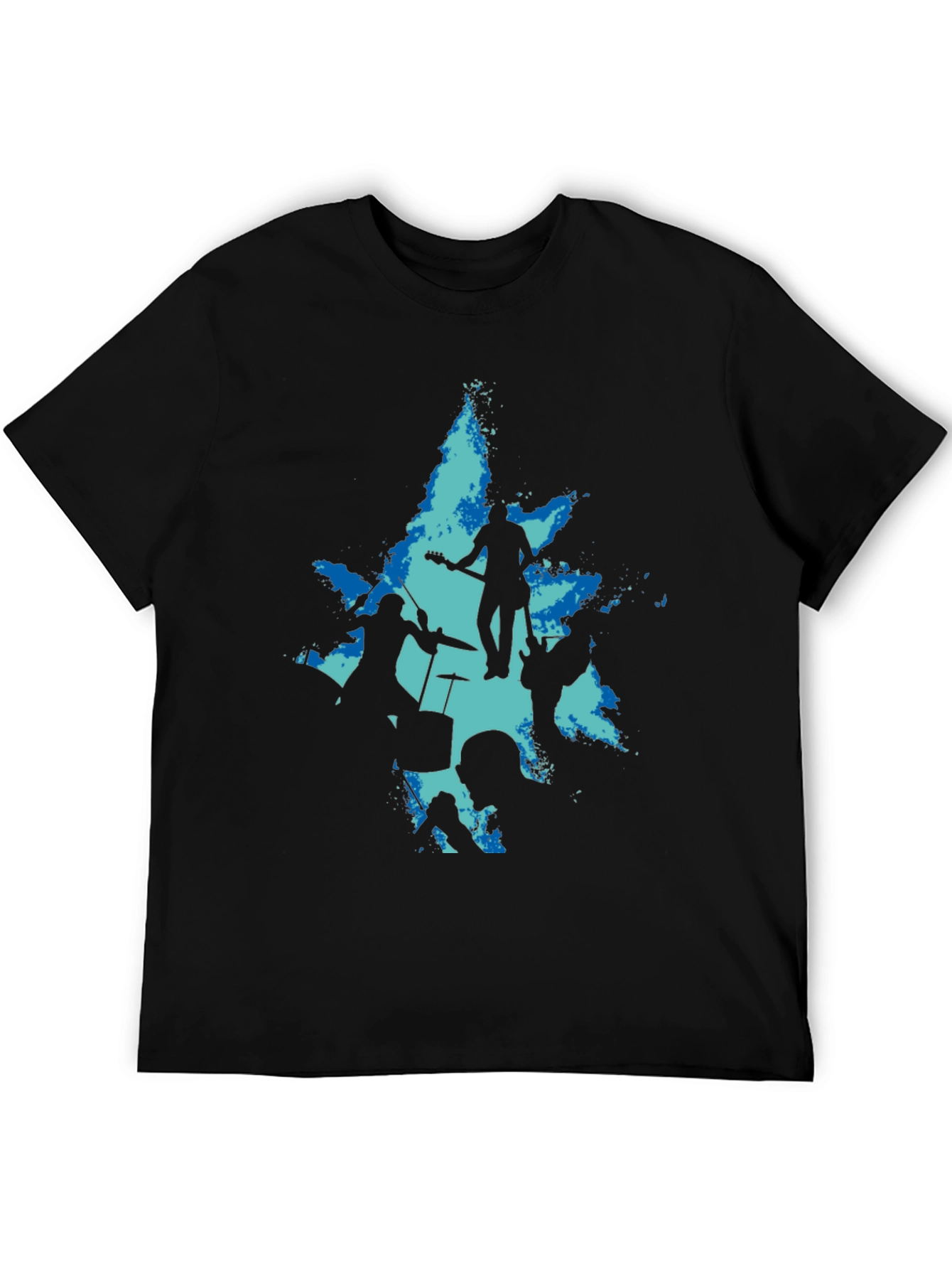 Band Silhouette Graphic Tee - Black T-Shirt