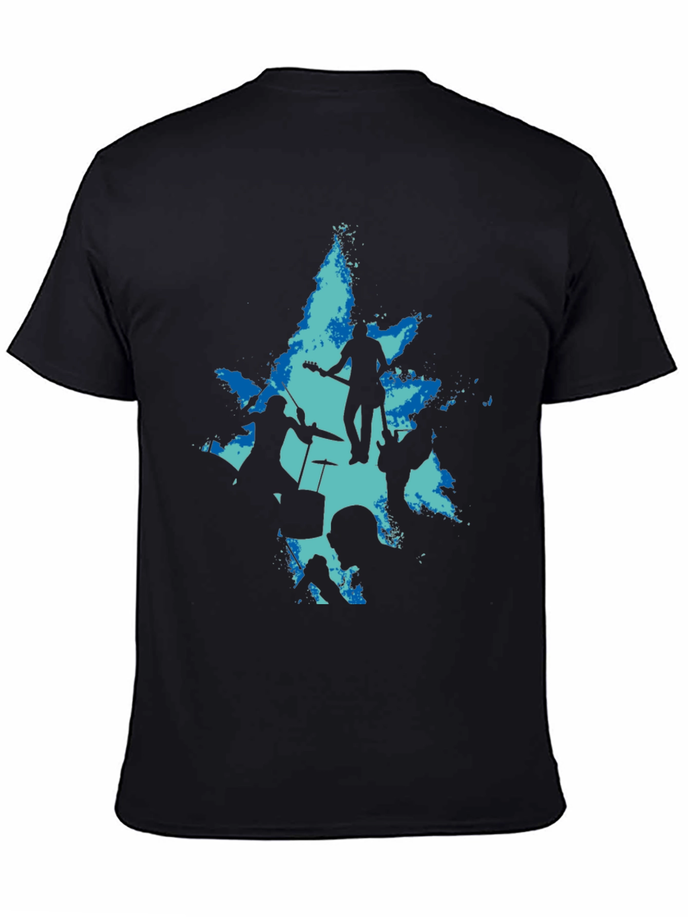 Band Silhouette Graphic Tee - Black T-Shirt