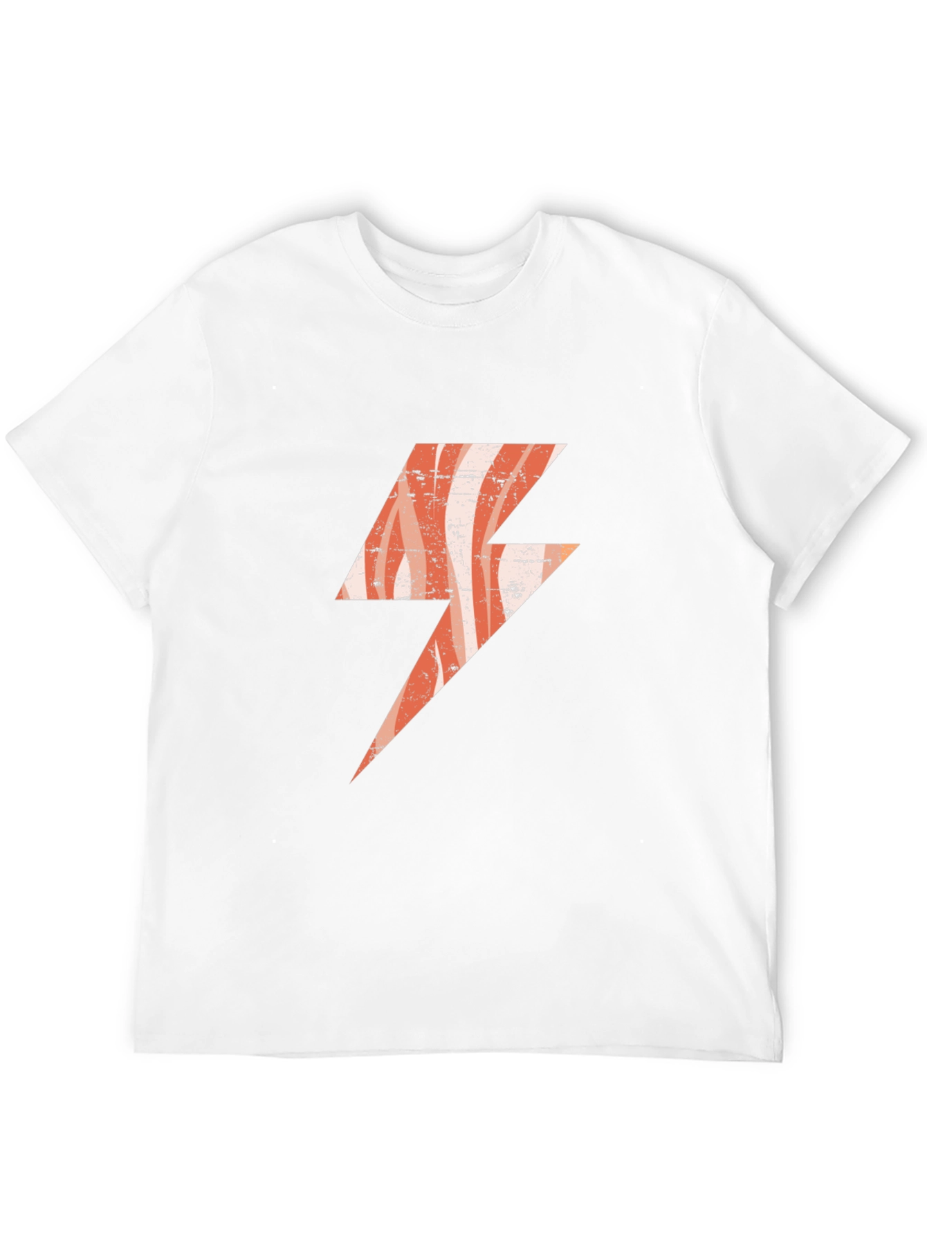 Retro Lightning Bolt Graphic T-Shirt
