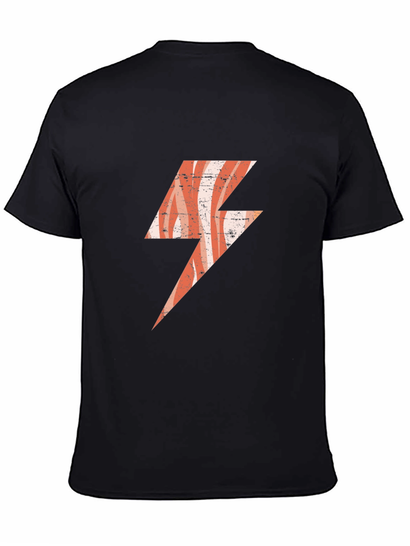Retro Lightning Bolt Graphic T-Shirt