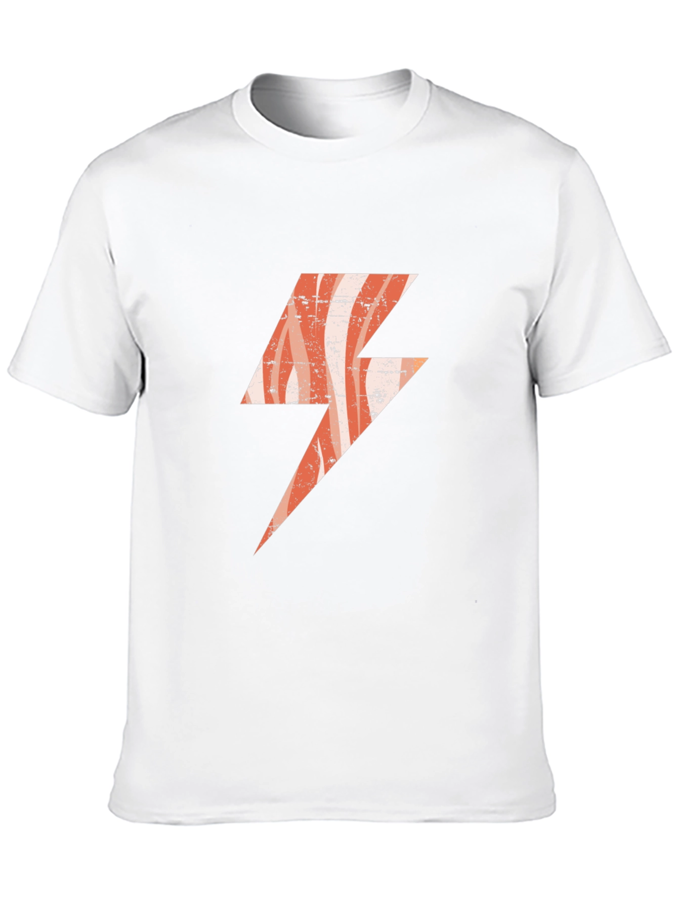 Retro Lightning Bolt Graphic T-Shirt