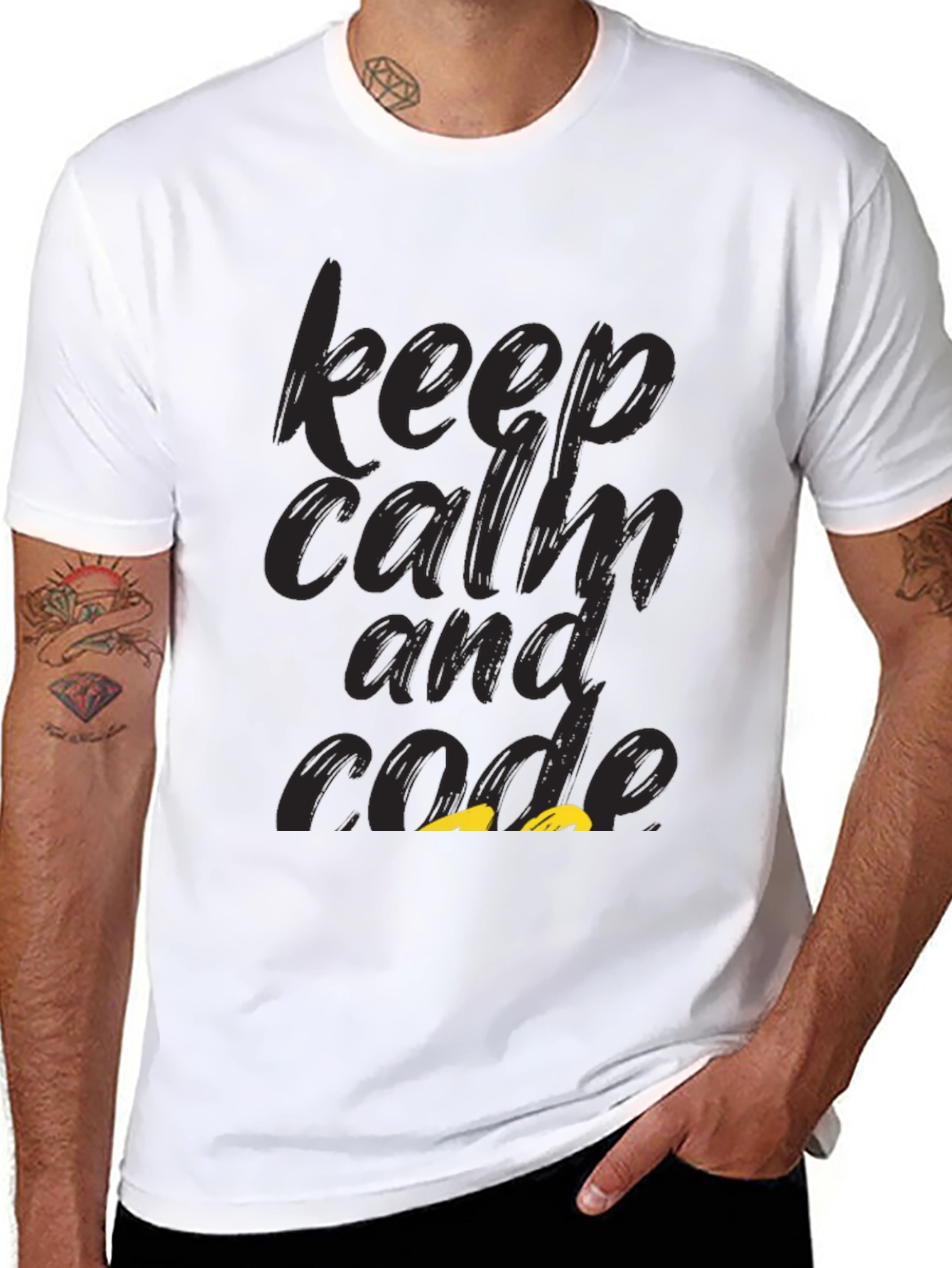 Keep Calm and Code Graphic Tee