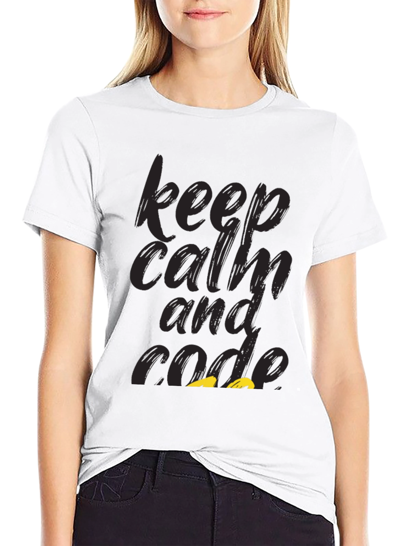 Keep Calm and Code Graphic Tee