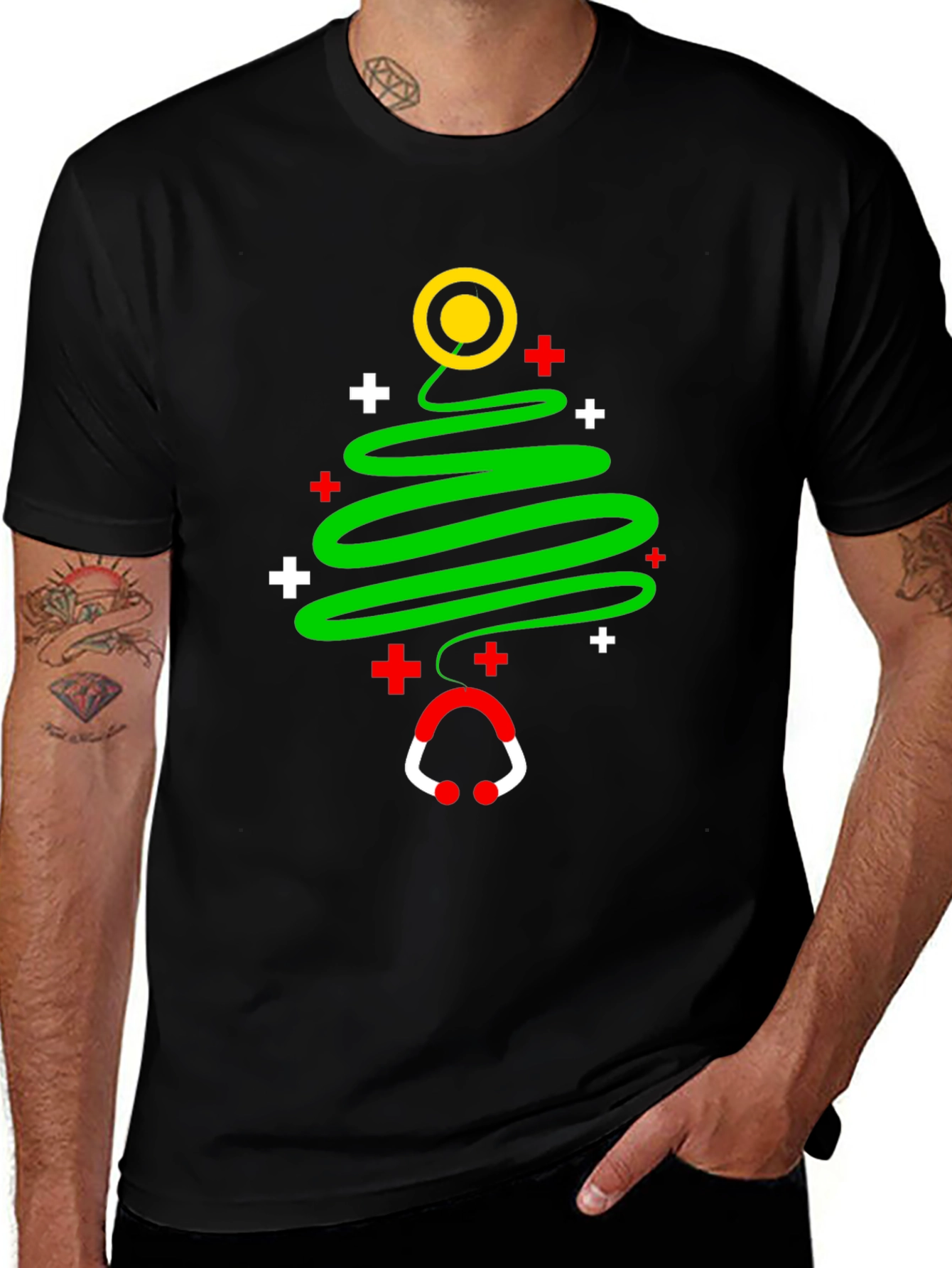 Medical Christmas Tree Graphic Tee
