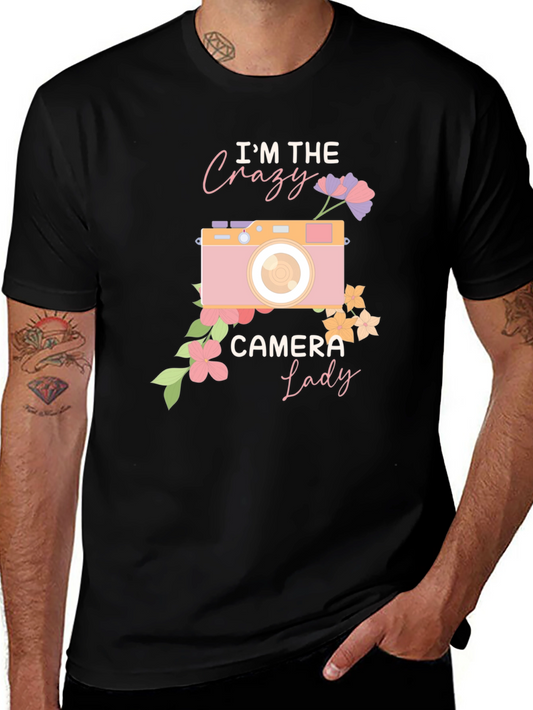 Crazy Camera Lady Graphic Tee