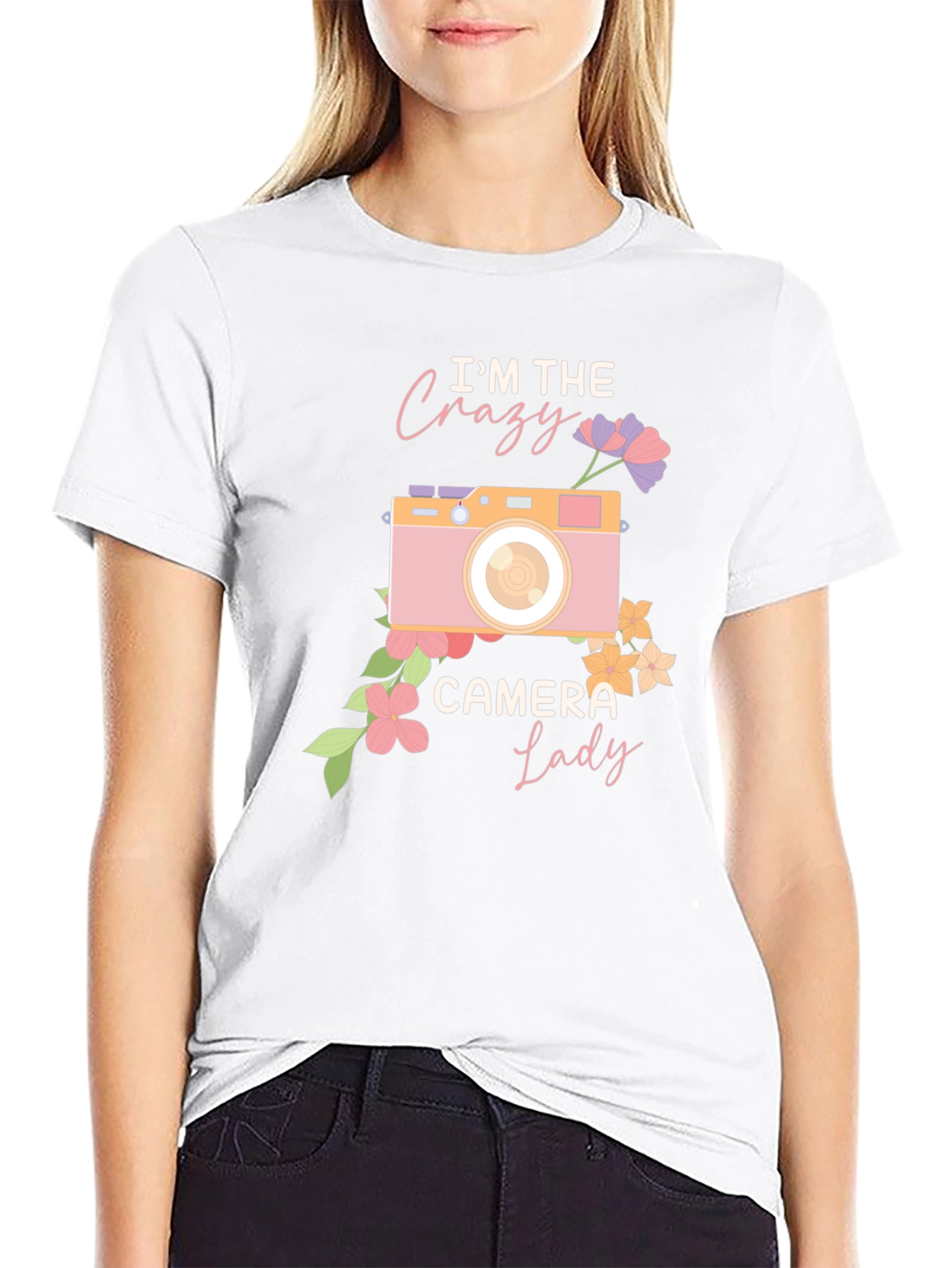 Crazy Camera Lady Graphic Tee