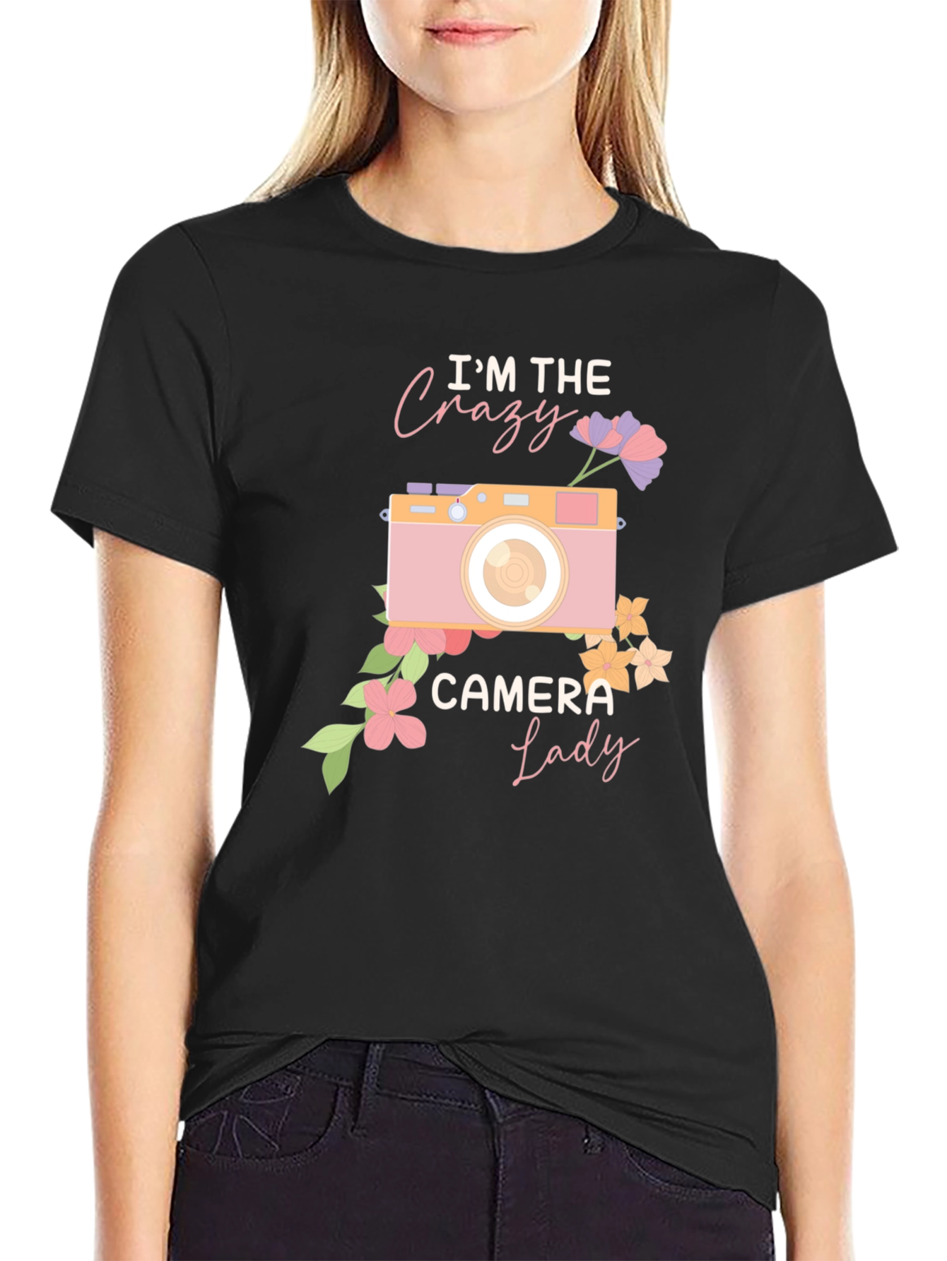 Crazy Camera Lady Graphic Tee