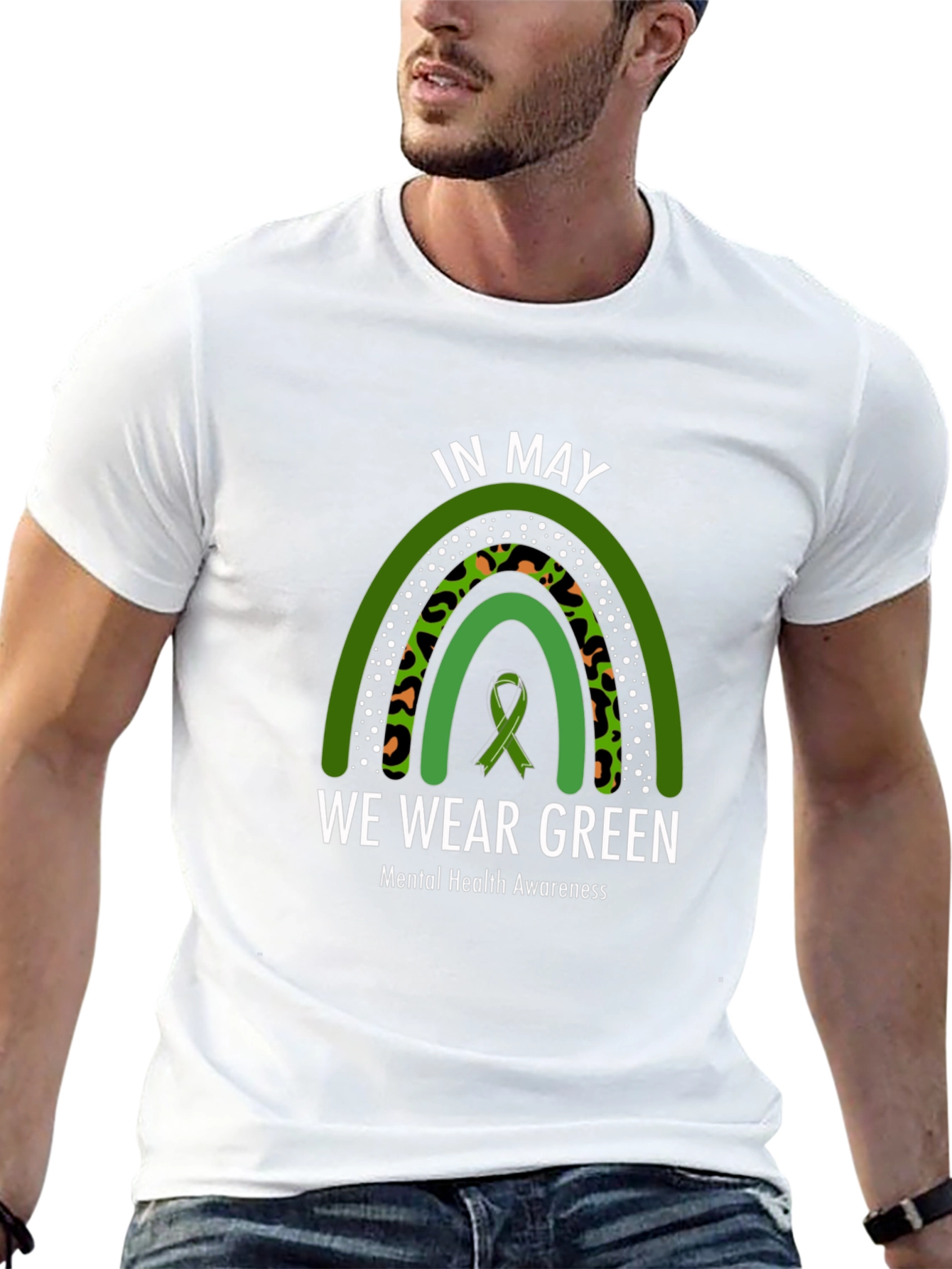 In May We Wear Green Mental Health Awareness T-Shirt