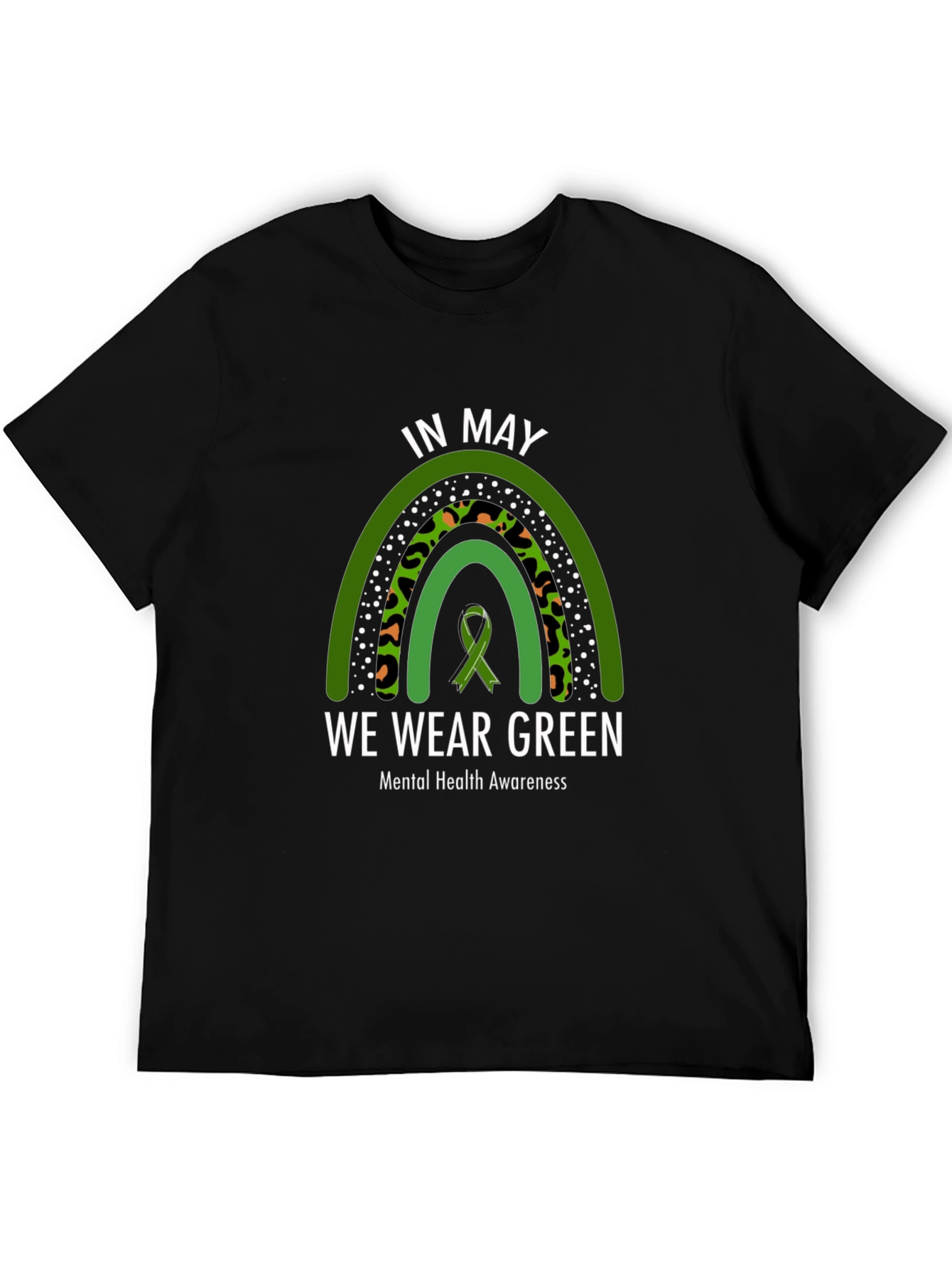 In May We Wear Green Mental Health Awareness T-Shirt