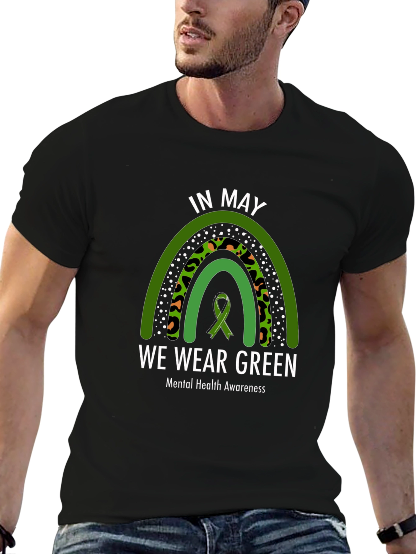 In May We Wear Green Mental Health Awareness T-Shirt