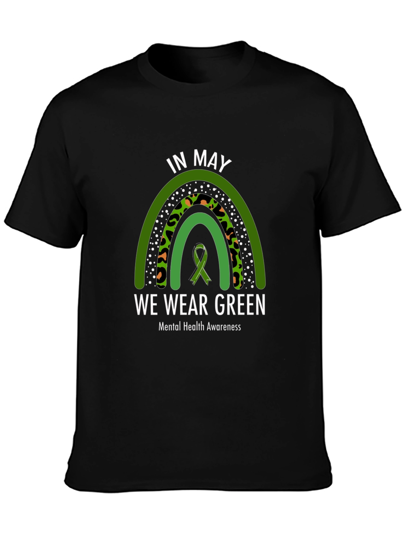 In May We Wear Green Mental Health Awareness T-Shirt