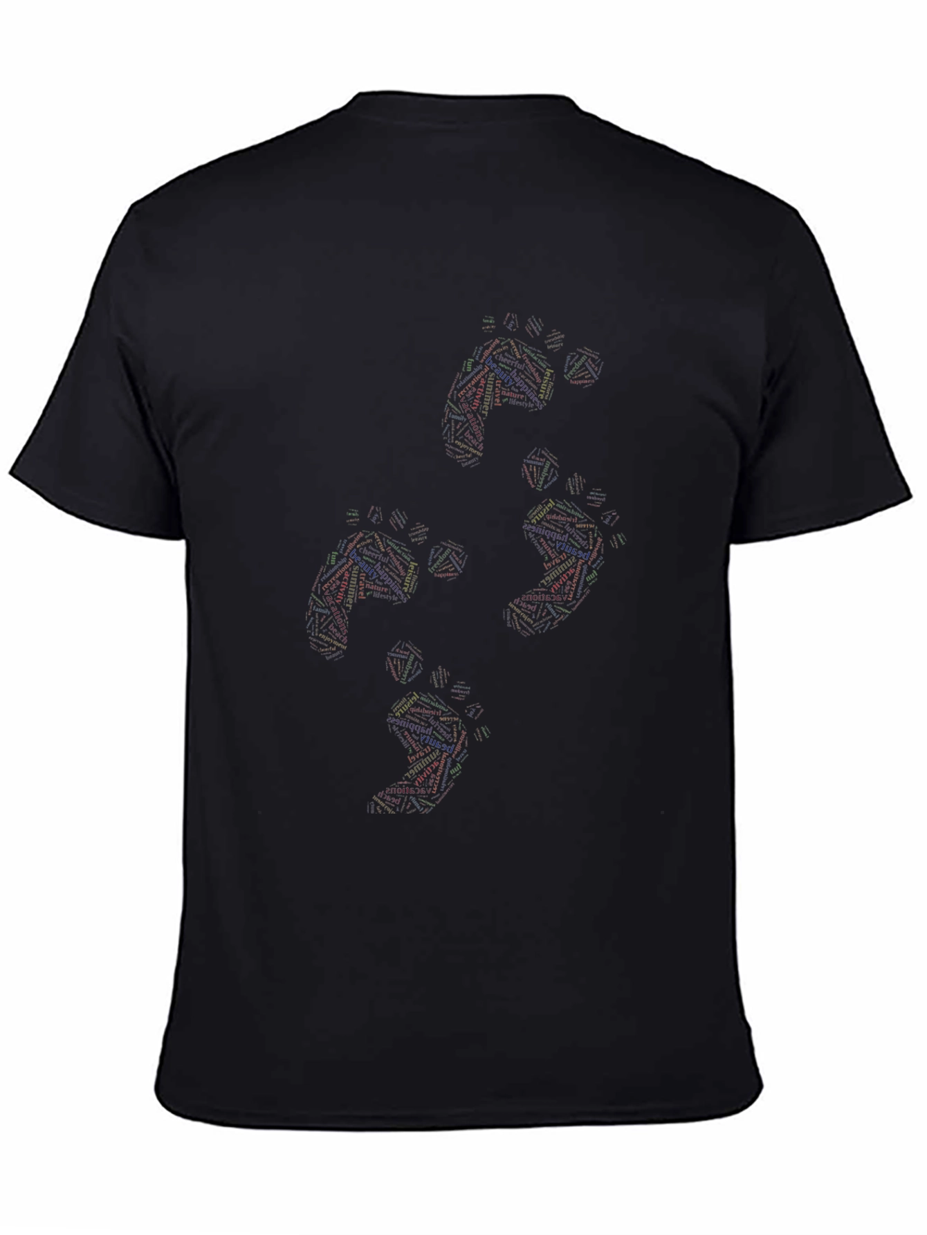 Abstract Geometry Black T-Shirt