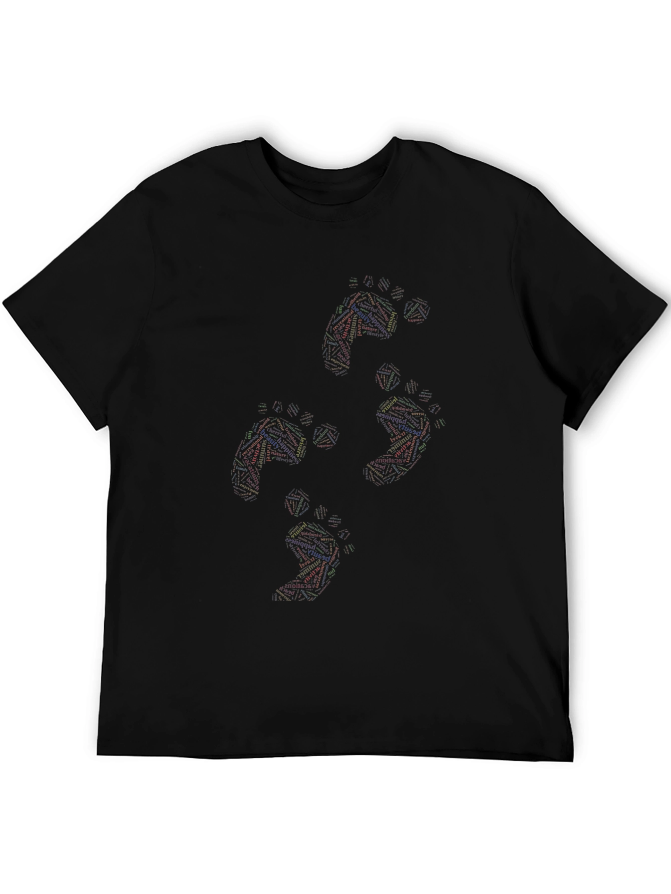 Abstract Geometry Black T-Shirt