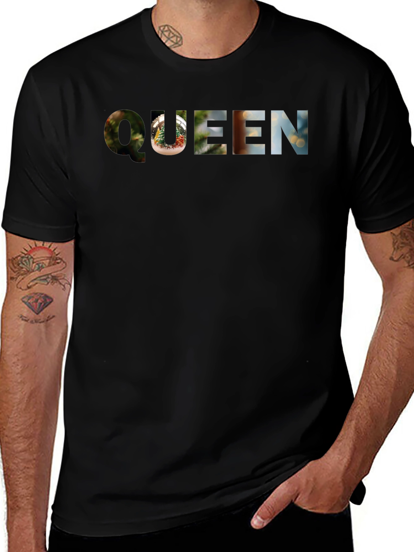 Queen Graphic Print Crew Neck T-Shirt