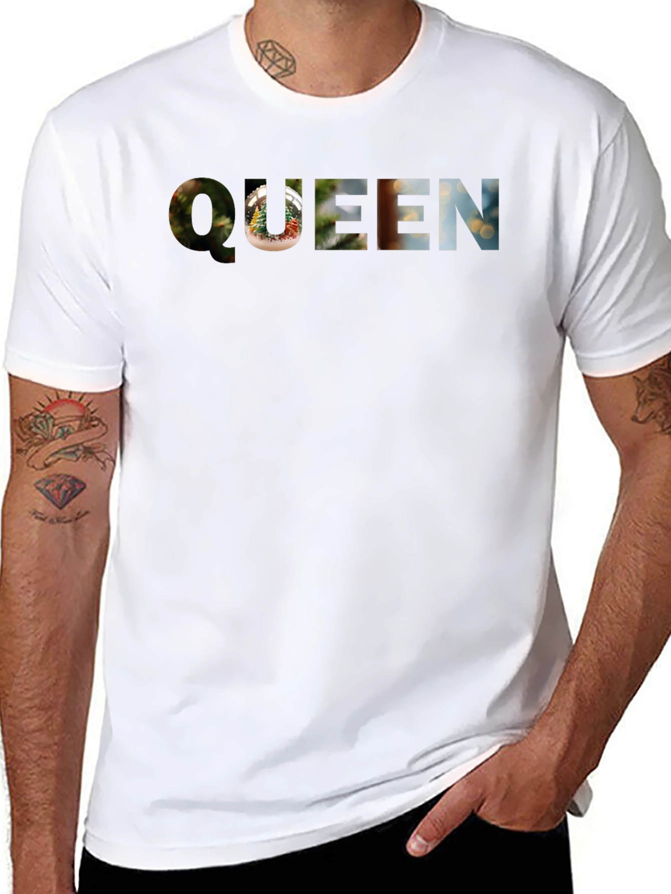Queen Graphic Print Crew Neck T-Shirt