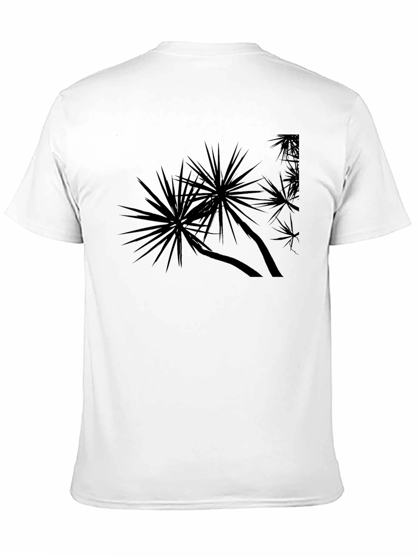 Black Palm Tree Graphic Tee - Casual Comfort