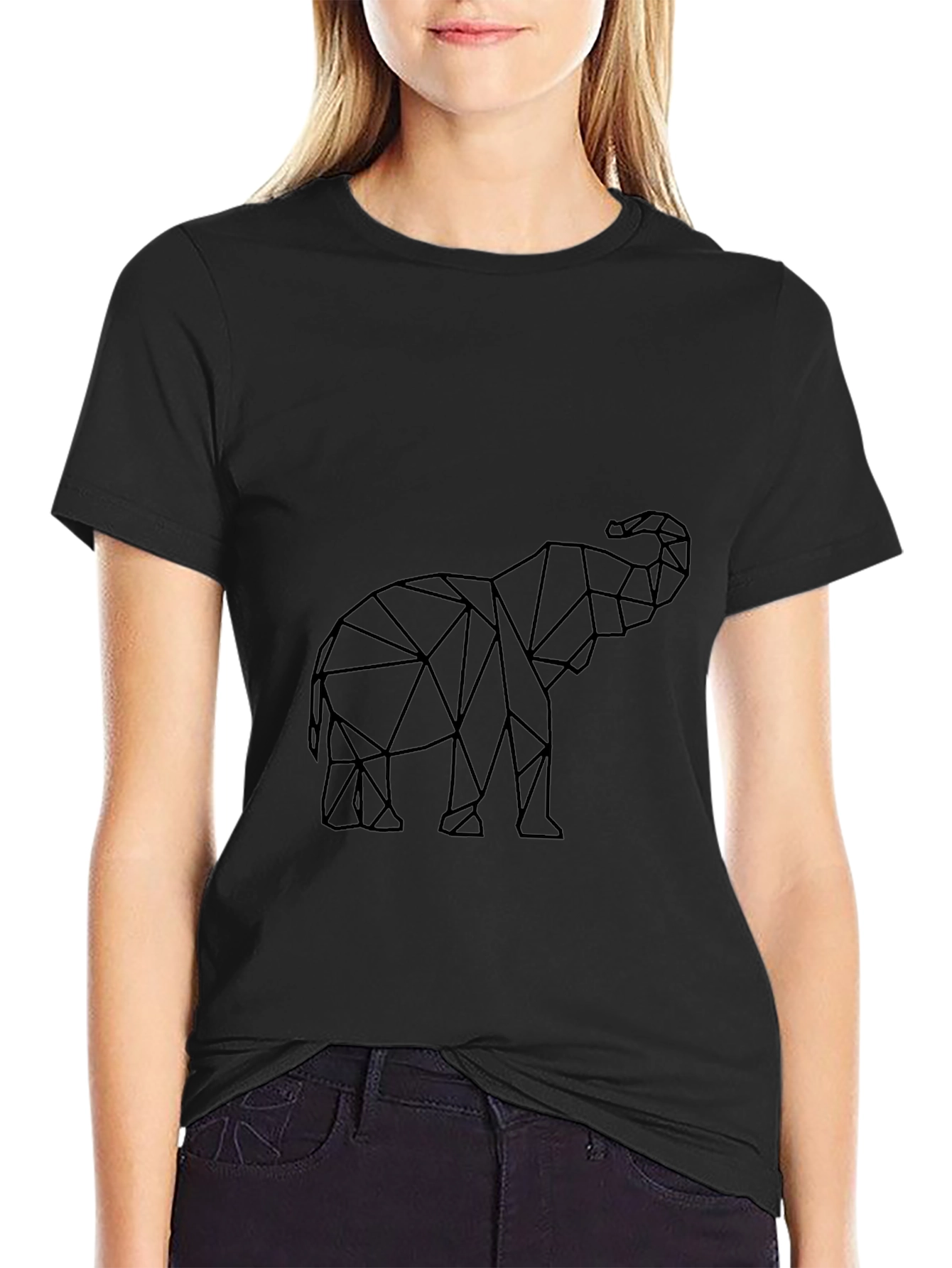 Geometric Elephant Graphic Tee