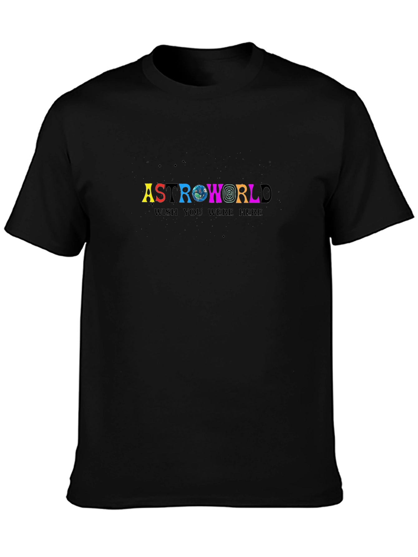 Astroworld Wish You Were Here Black T-Shirt
