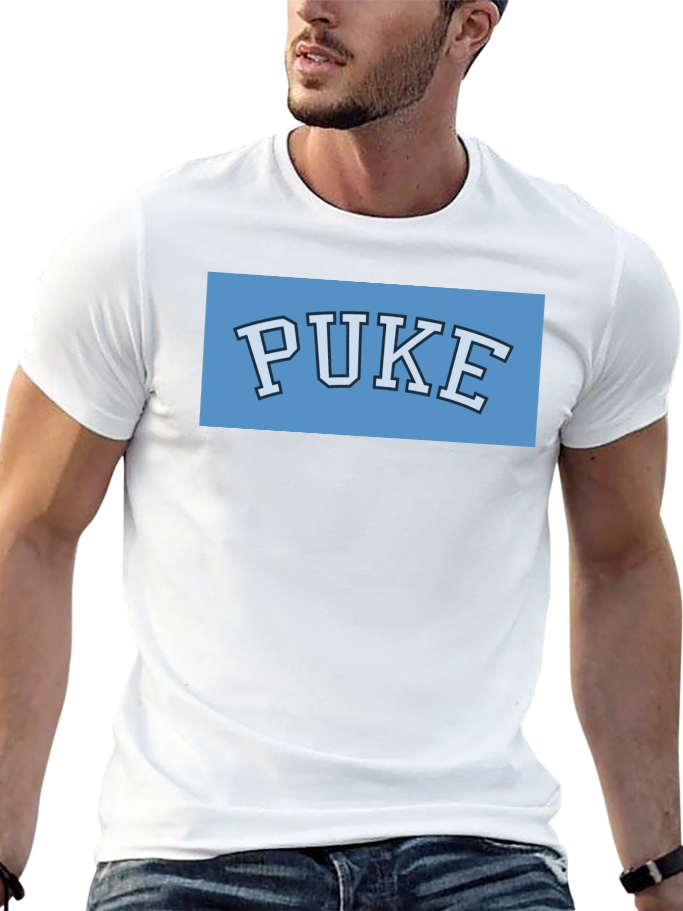 Puke College Parody T-Shirt - Novelty Tee