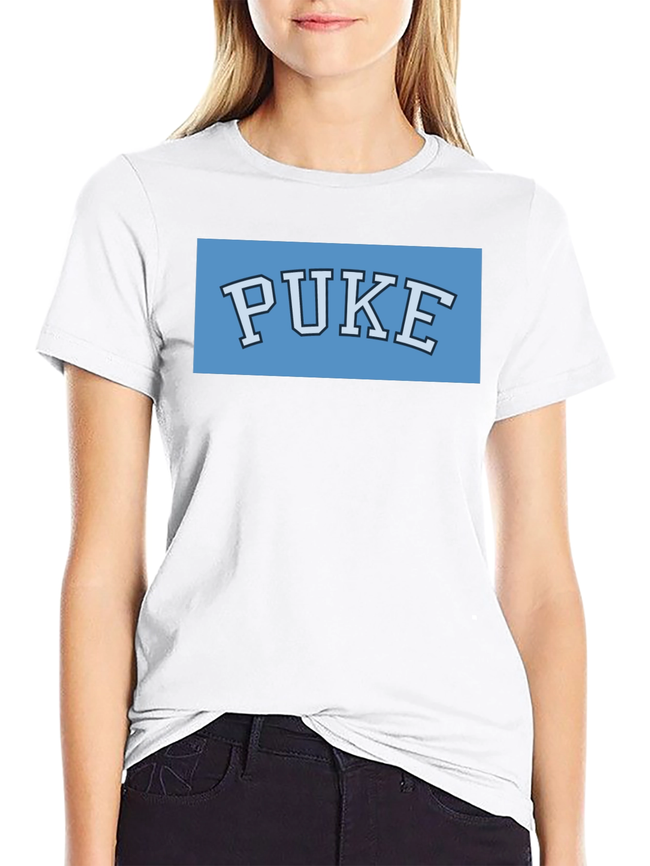 Puke College Parody T-Shirt - Novelty Tee