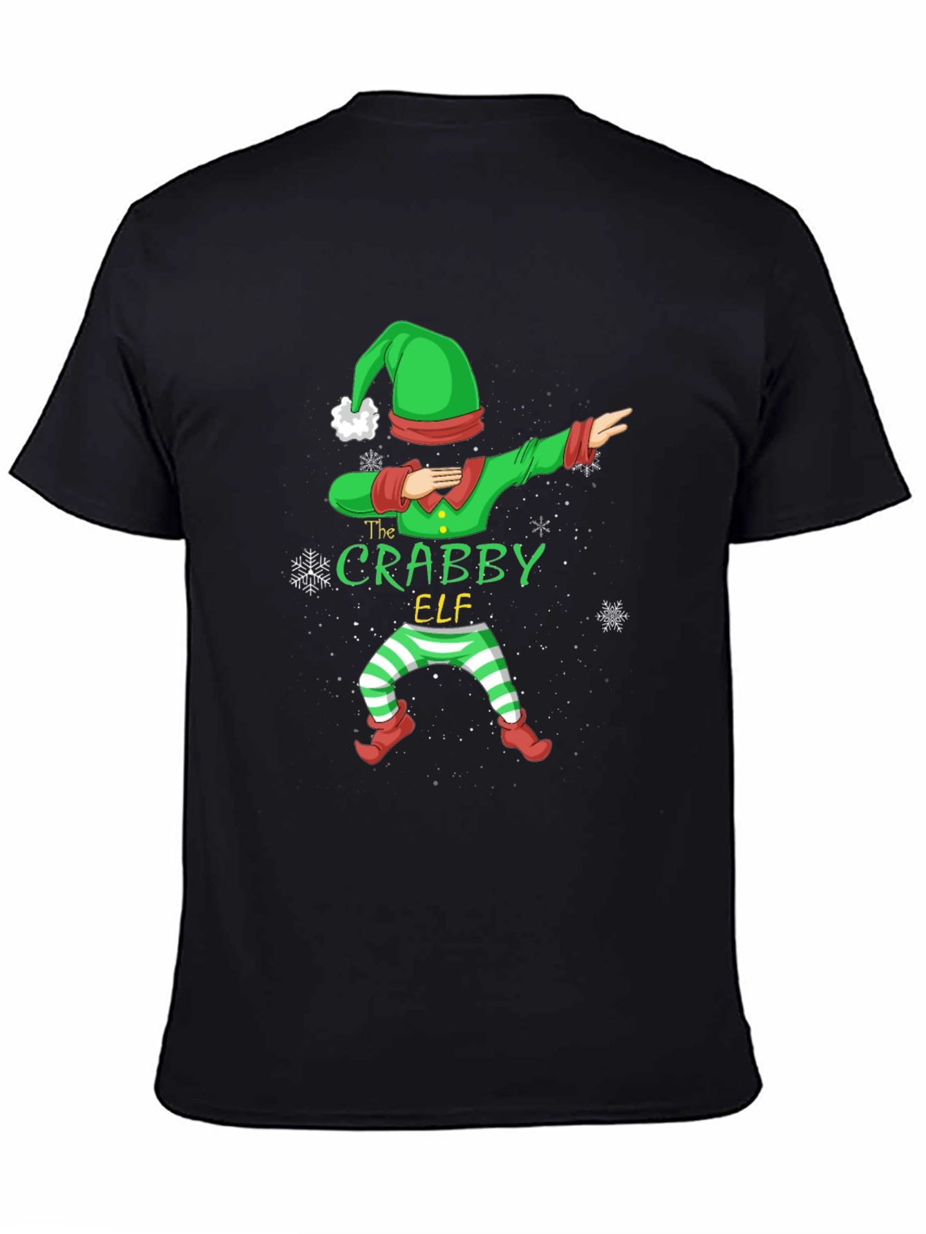 Crabby Elf Dabbing T-Shirt - Holiday Fun
