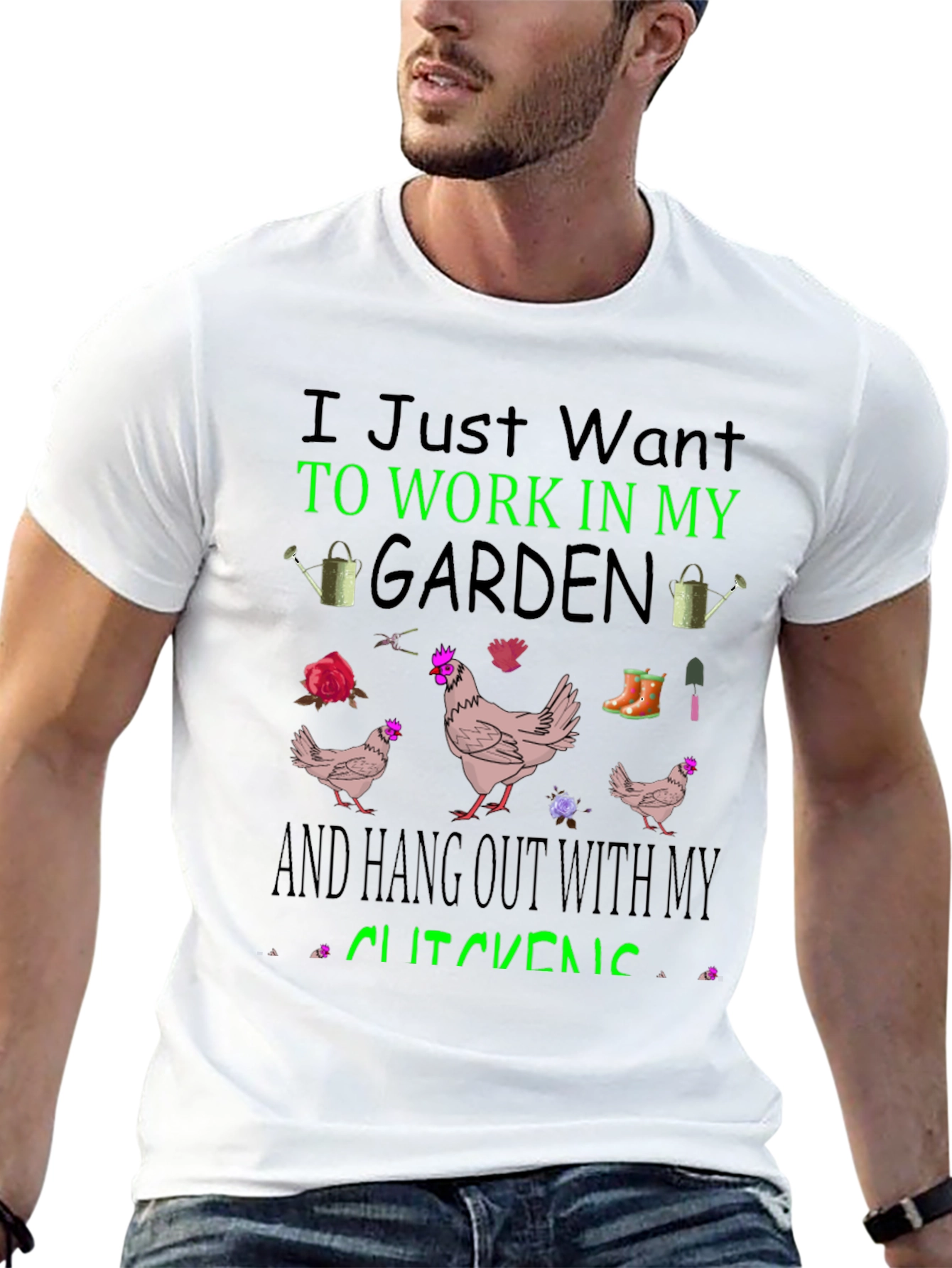 Gardening & Chicken T-Shirt