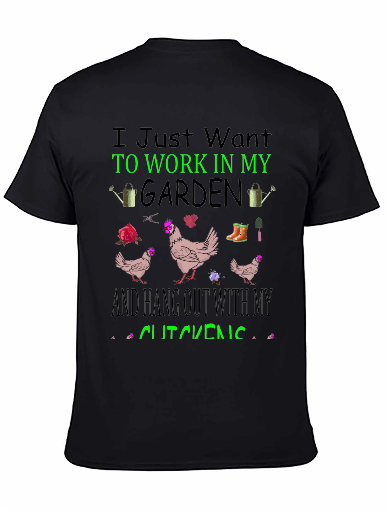 Gardening & Chicken T-Shirt