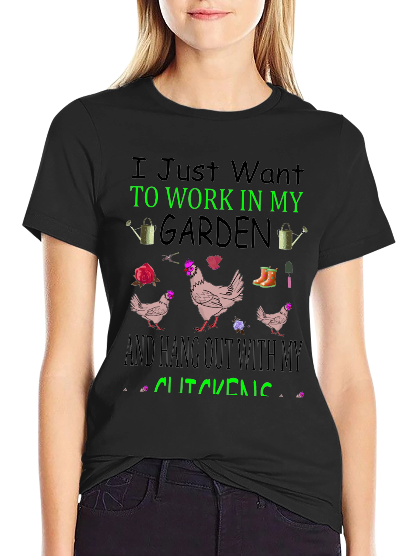 Gardening & Chicken T-Shirt