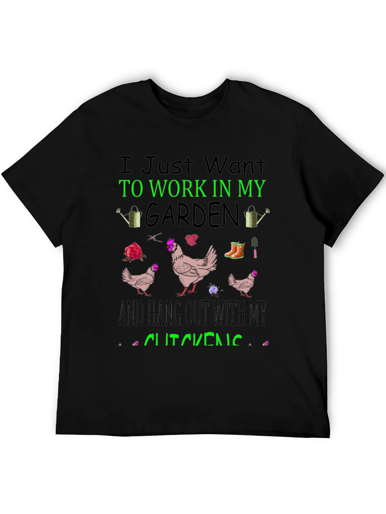 Gardening & Chicken T-Shirt