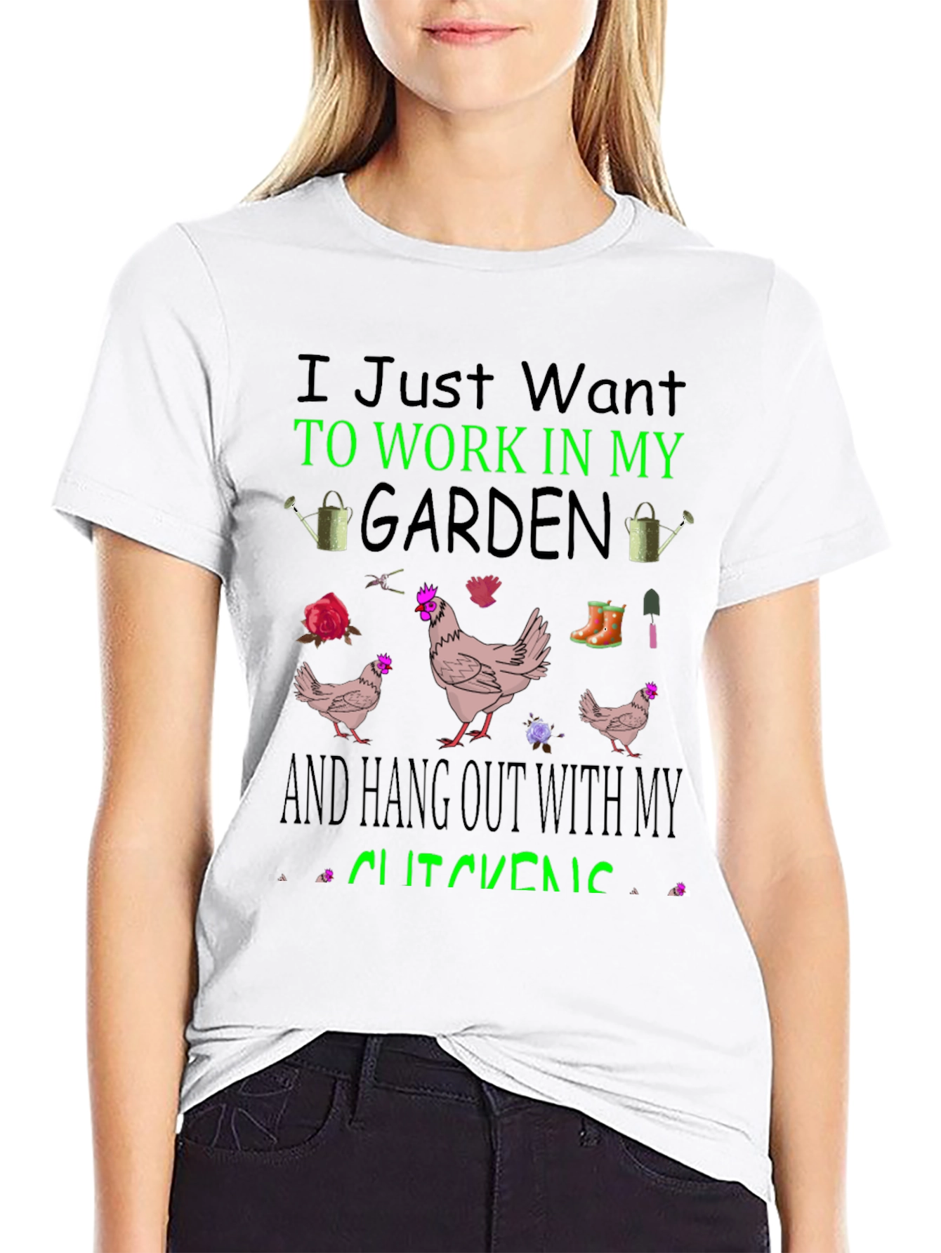 Gardening & Chicken T-Shirt