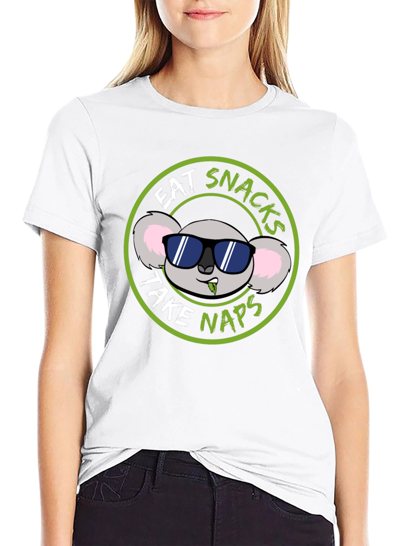 Eat Snacks Take Naps Koala Graphic T-Shirt