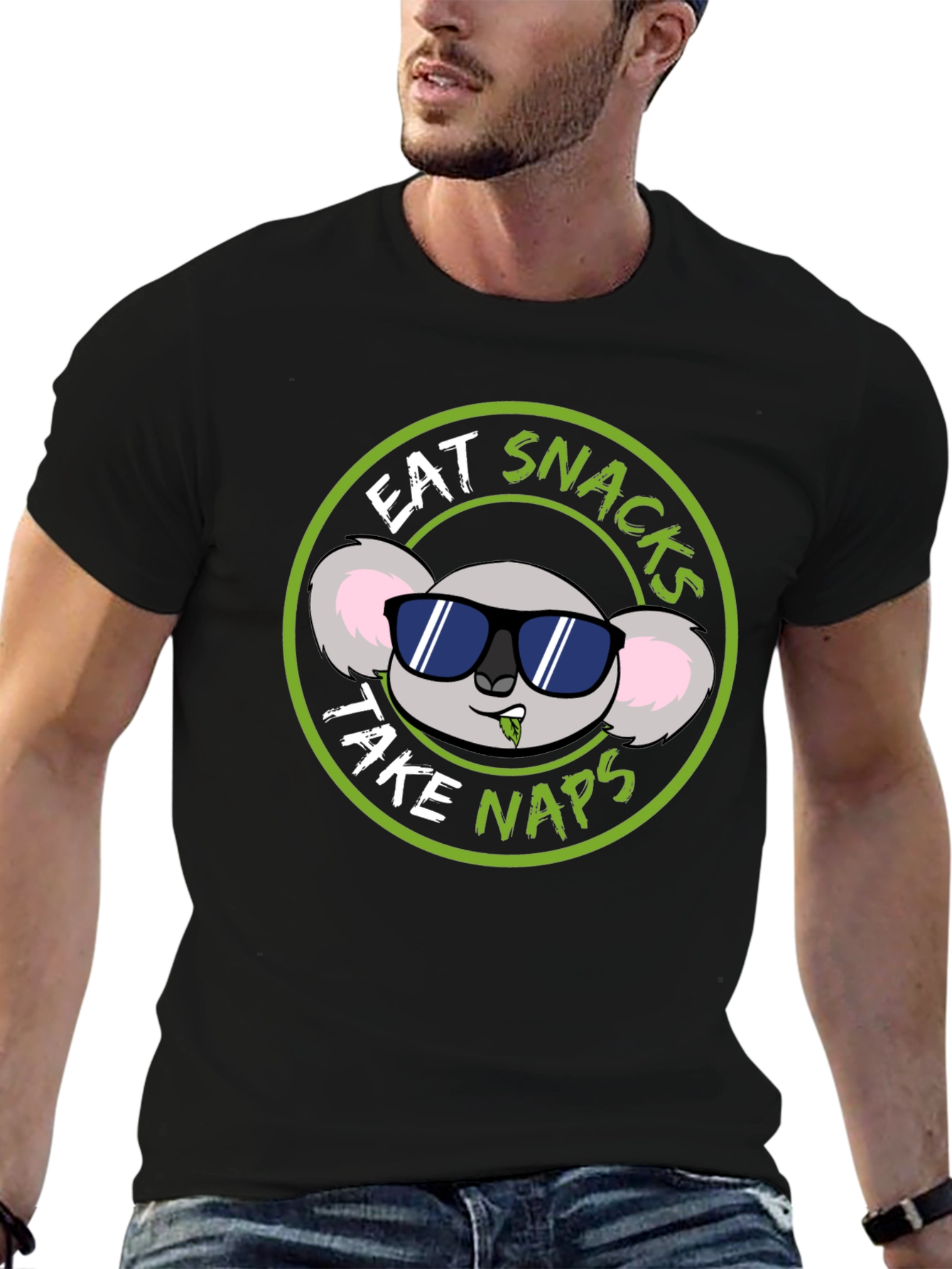 Eat Snacks Take Naps Koala Graphic T-Shirt