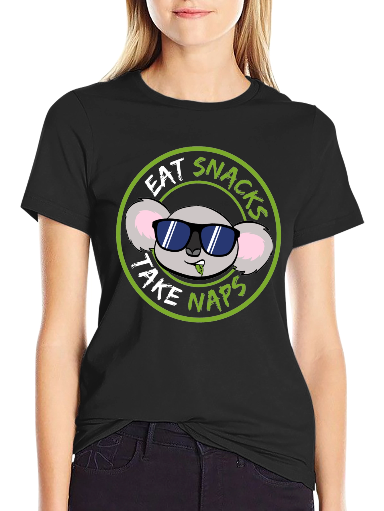 Eat Snacks Take Naps Koala Graphic T-Shirt