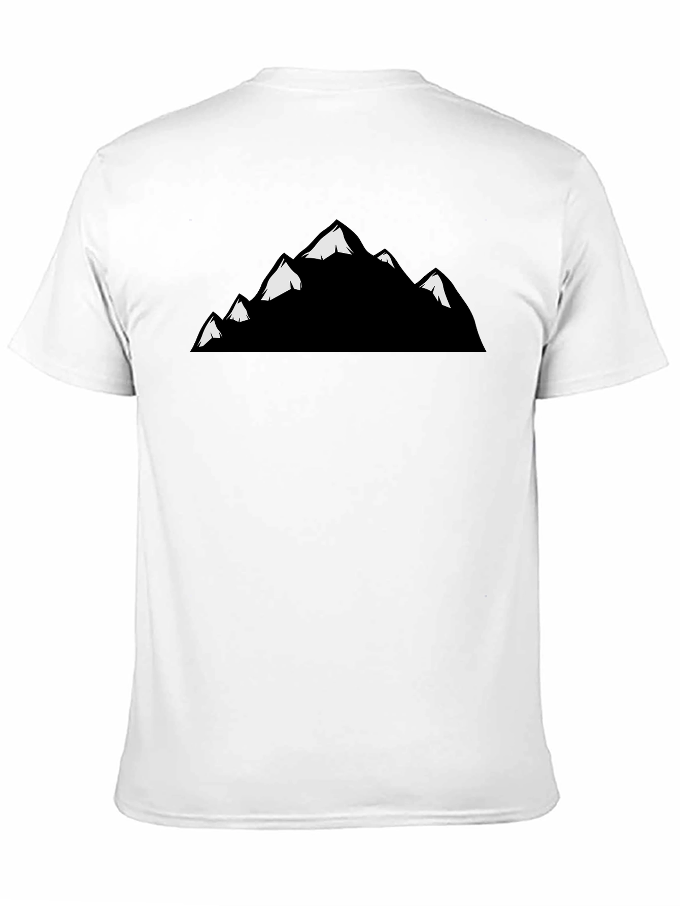 Mountain Peaks Graphic T-Shirt - Black