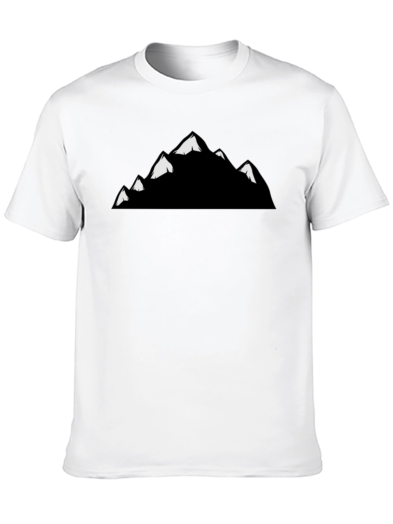 Mountain Peaks Graphic T-Shirt - Black