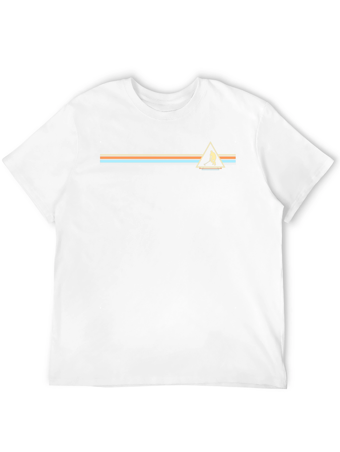 Retro Hockey Triangle Graphic Tee