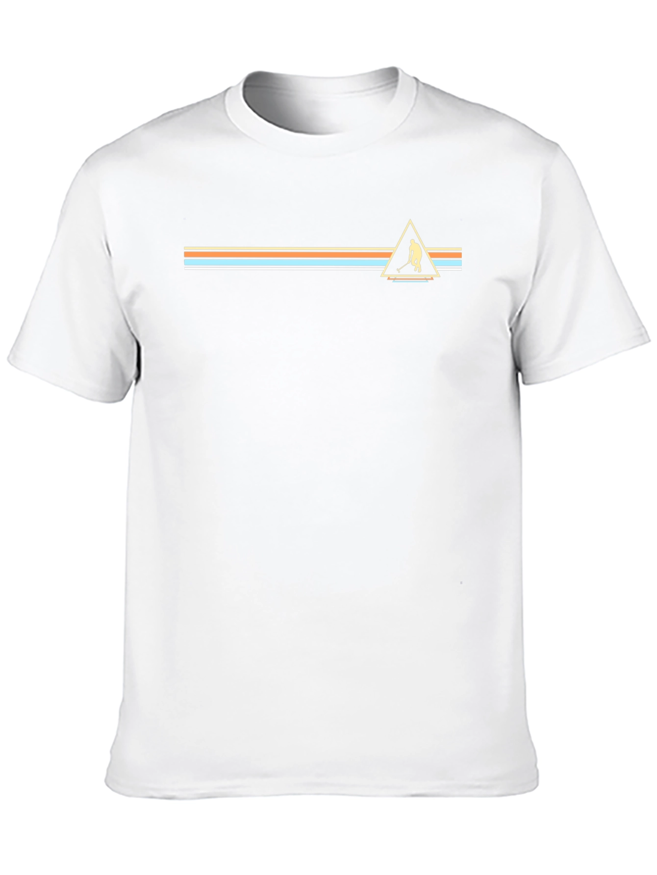 Retro Hockey Triangle Graphic Tee