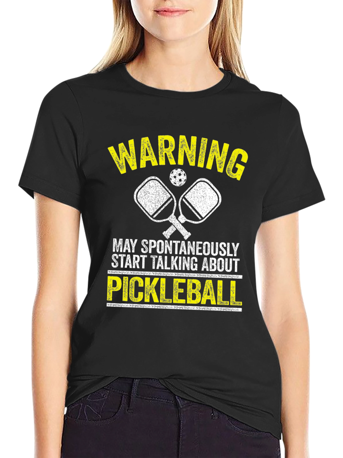 Pickleball Warning T-Shirt - Sporty Tee