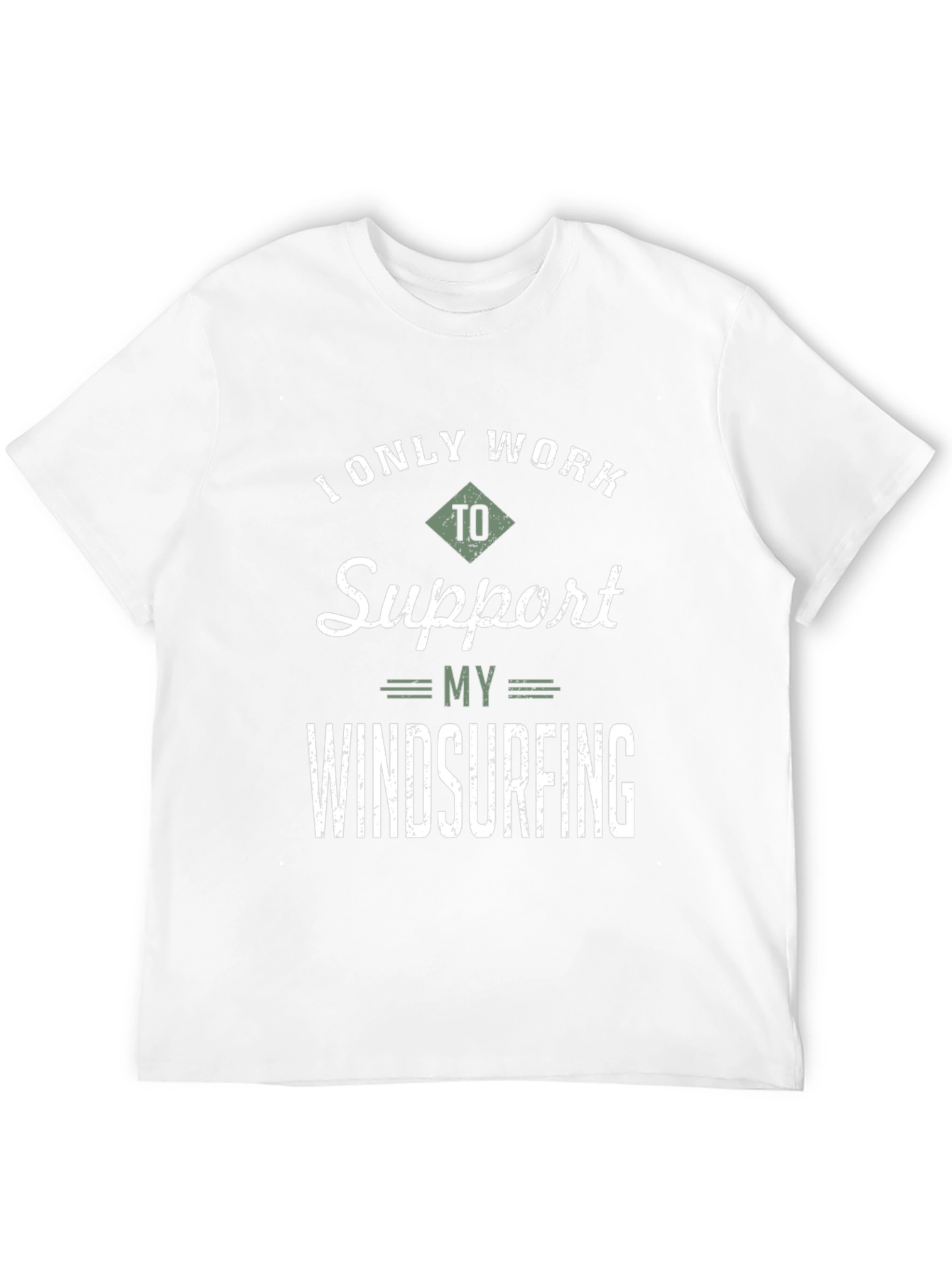 Windsurfing Support T-Shirt - Black Cotton Tee