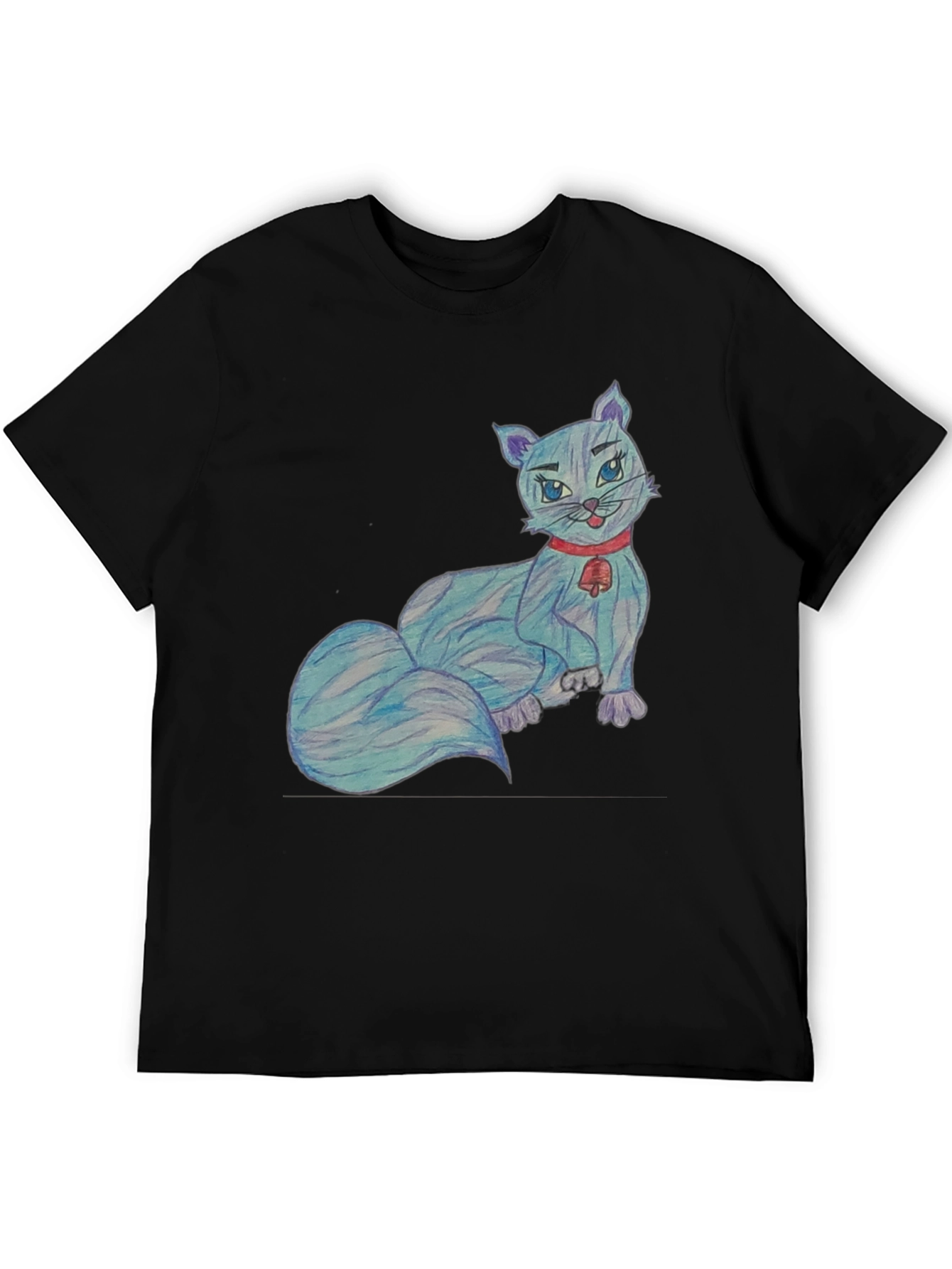 Cartoon Cat T-Shirt - Quirky Cute Tee