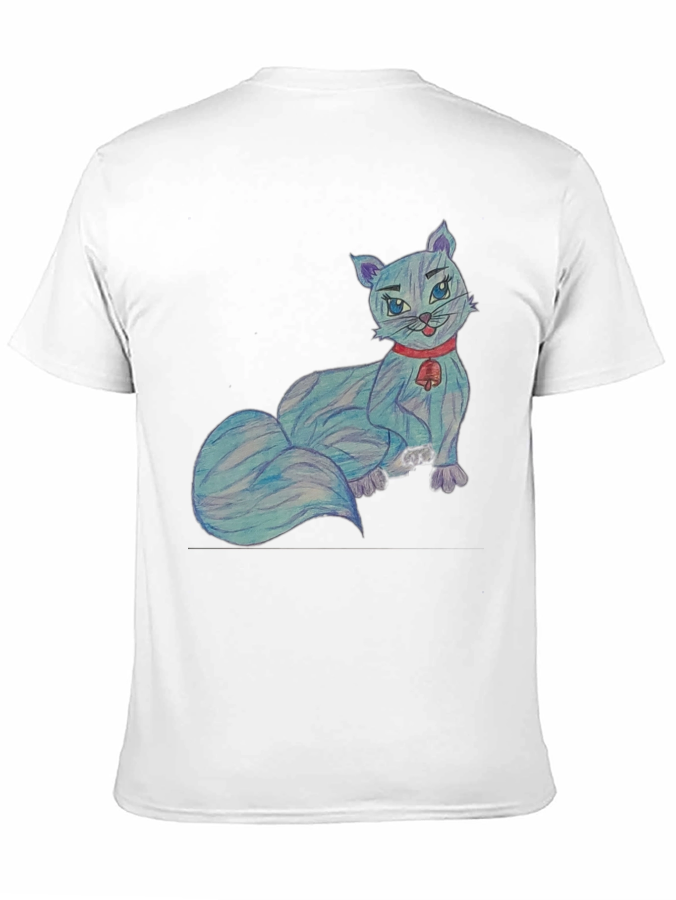 Cartoon Cat T-Shirt - Quirky Cute Tee