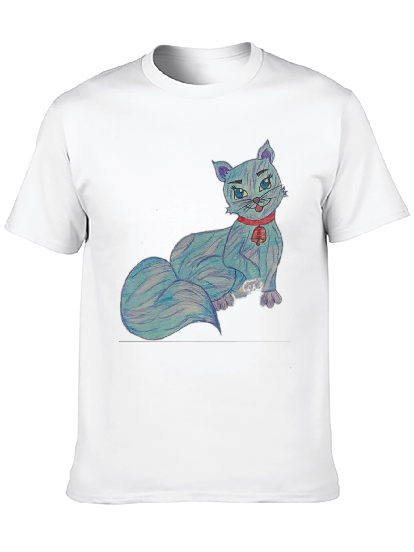 Cartoon Cat T-Shirt - Quirky Cute Tee