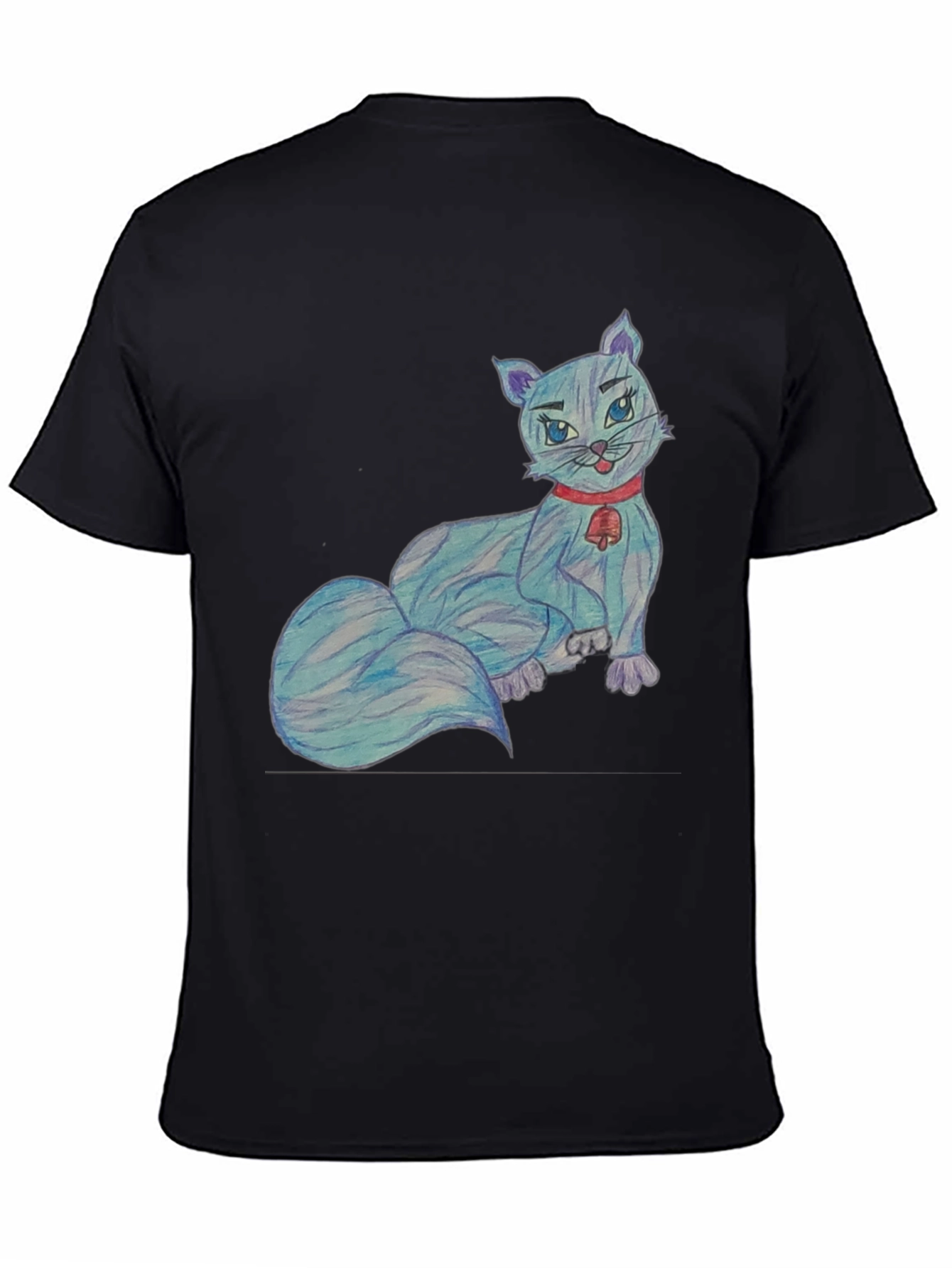 Cartoon Cat T-Shirt - Quirky Cute Tee