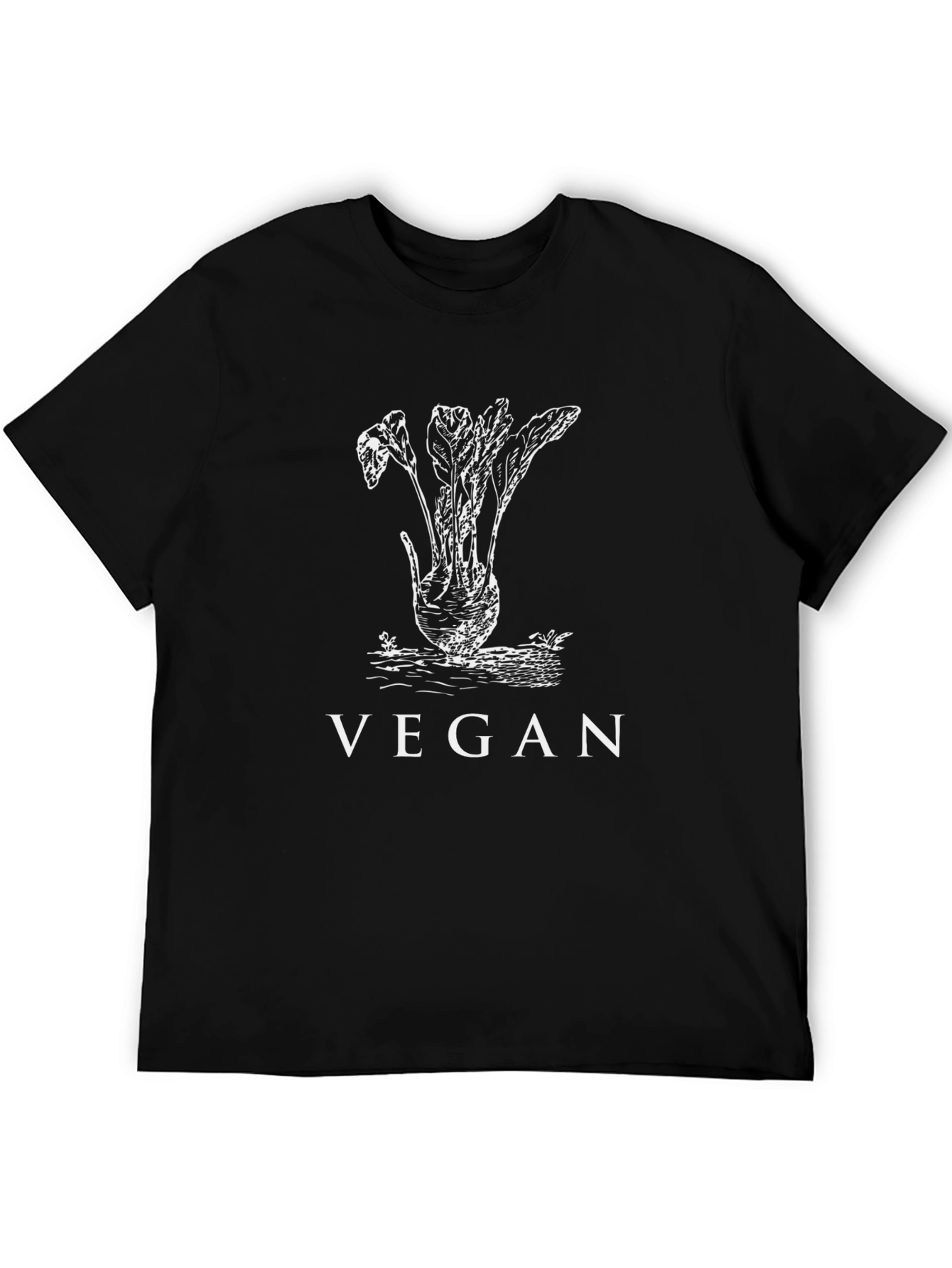 Vegan Beetroot Graphic Tee - Unisex Black T-Shirt
